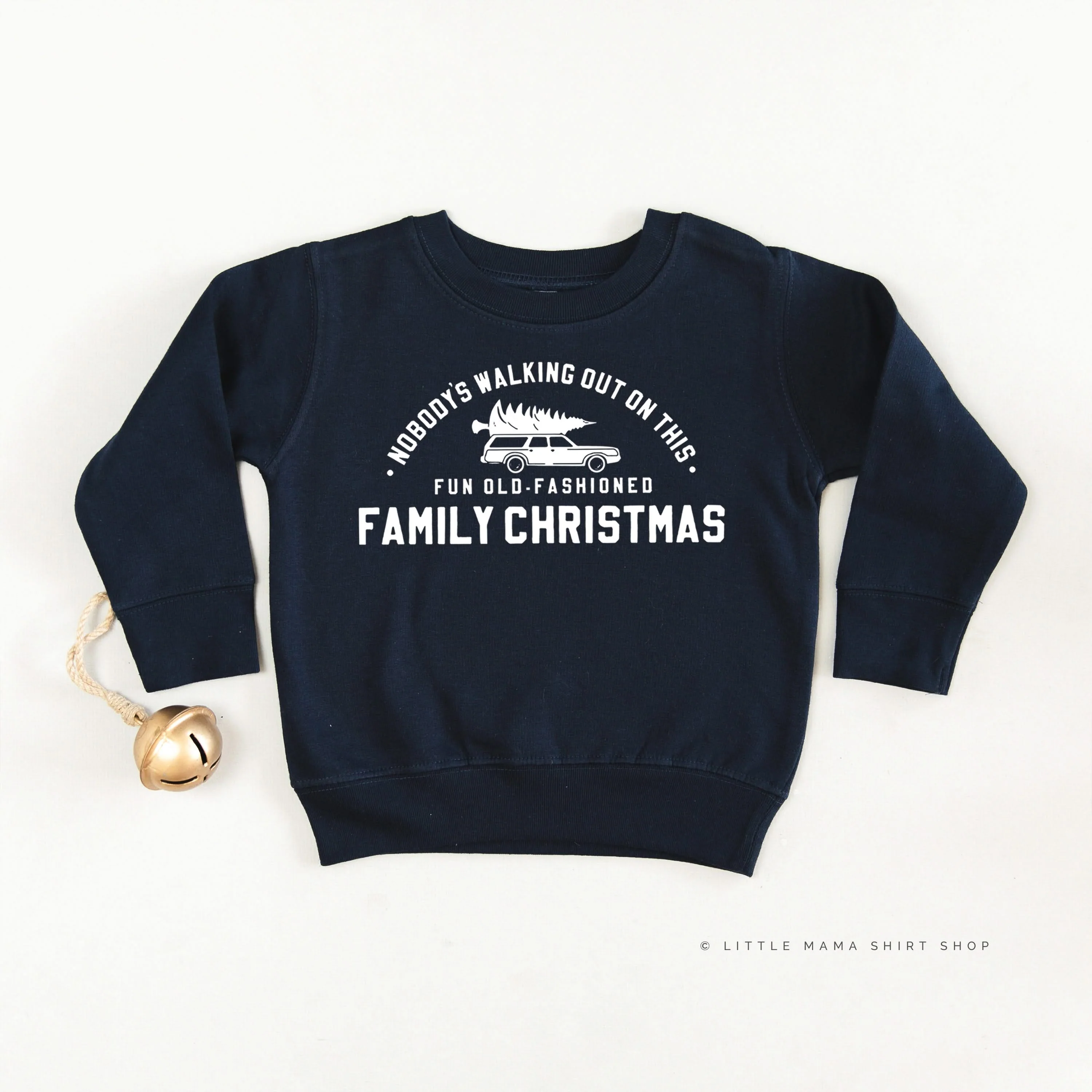 Nobody's Walking Out On This Fun Old-Fashioned Family Christmas - Child Sweater - Image 6