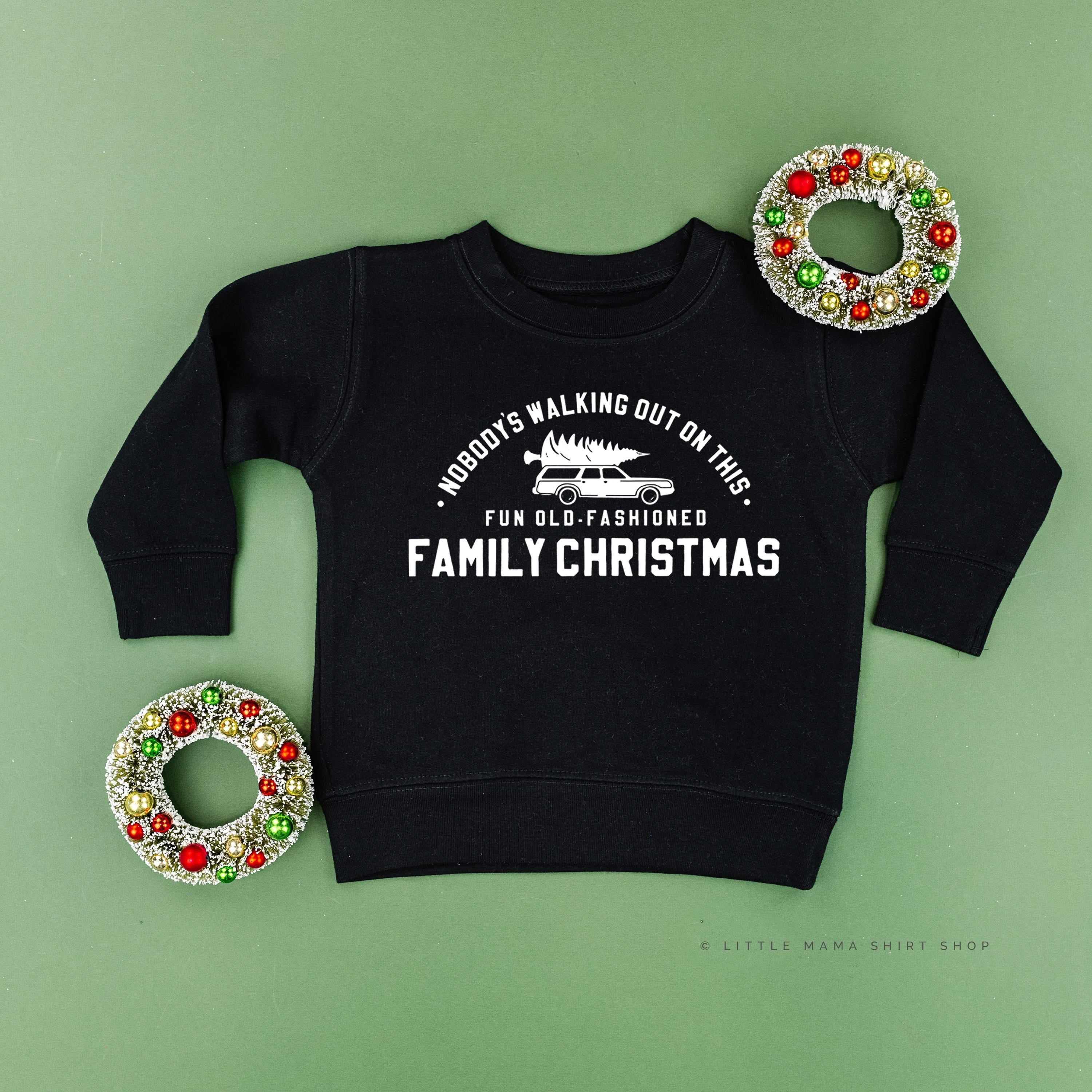 Nobody's Walking Out On This Fun Old-Fashioned Family Christmas - Child Sweater - Image 8