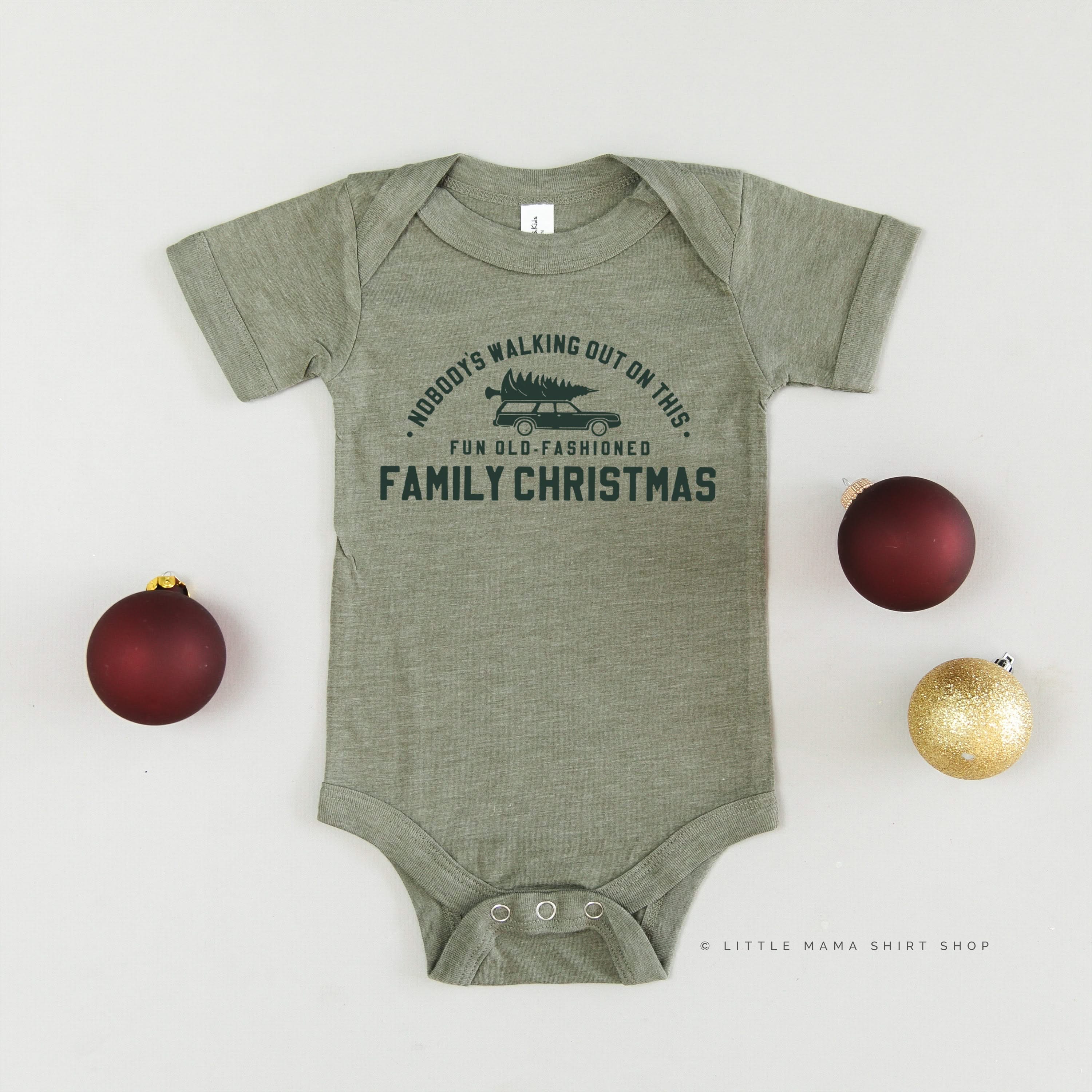 Nobody's Walking Out On This Fun Old-Fashioned Family Christmas - Child Tee - Image 3