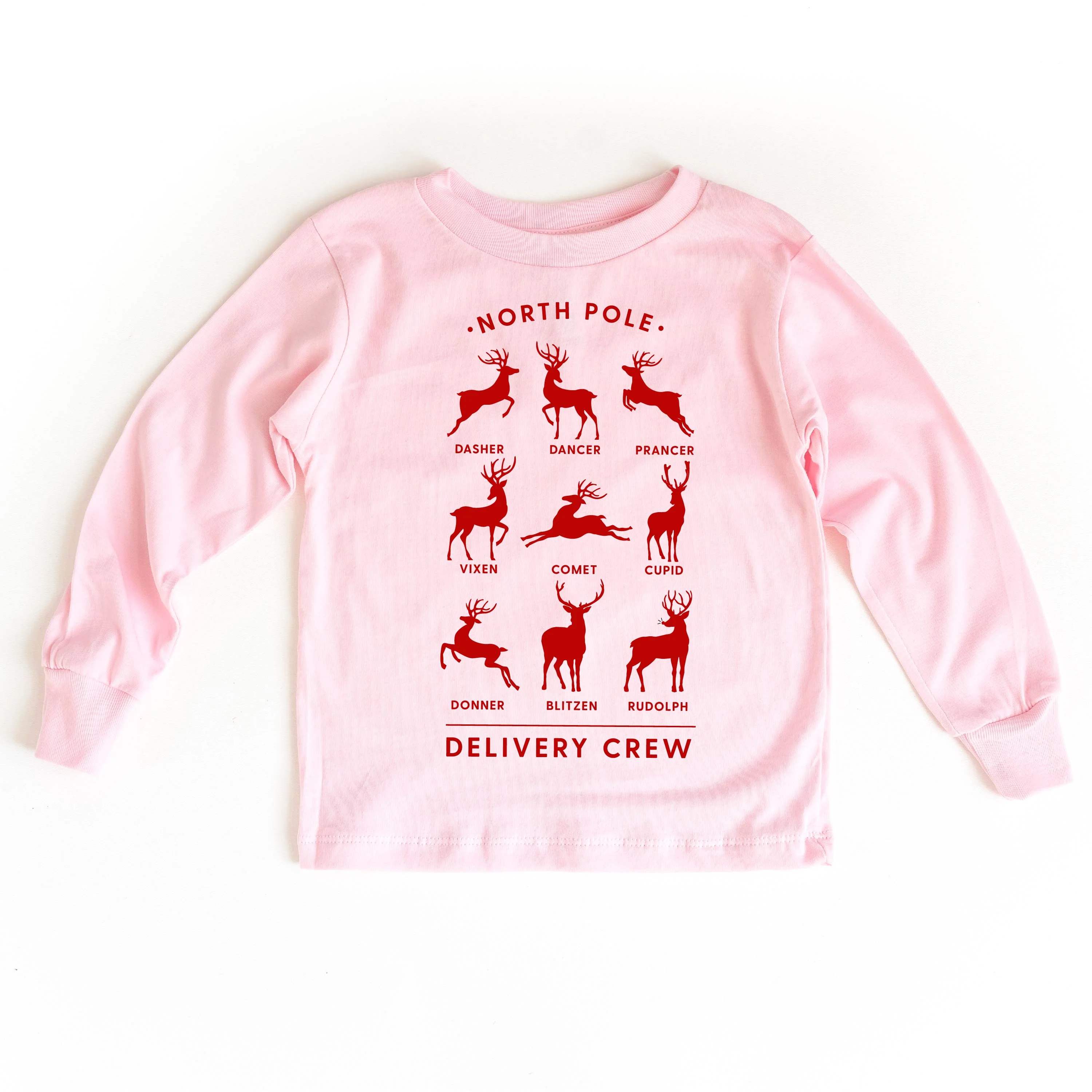 Reindeer - North Pole Delivery Crew - Child Long Sleeve Tee - Image 6