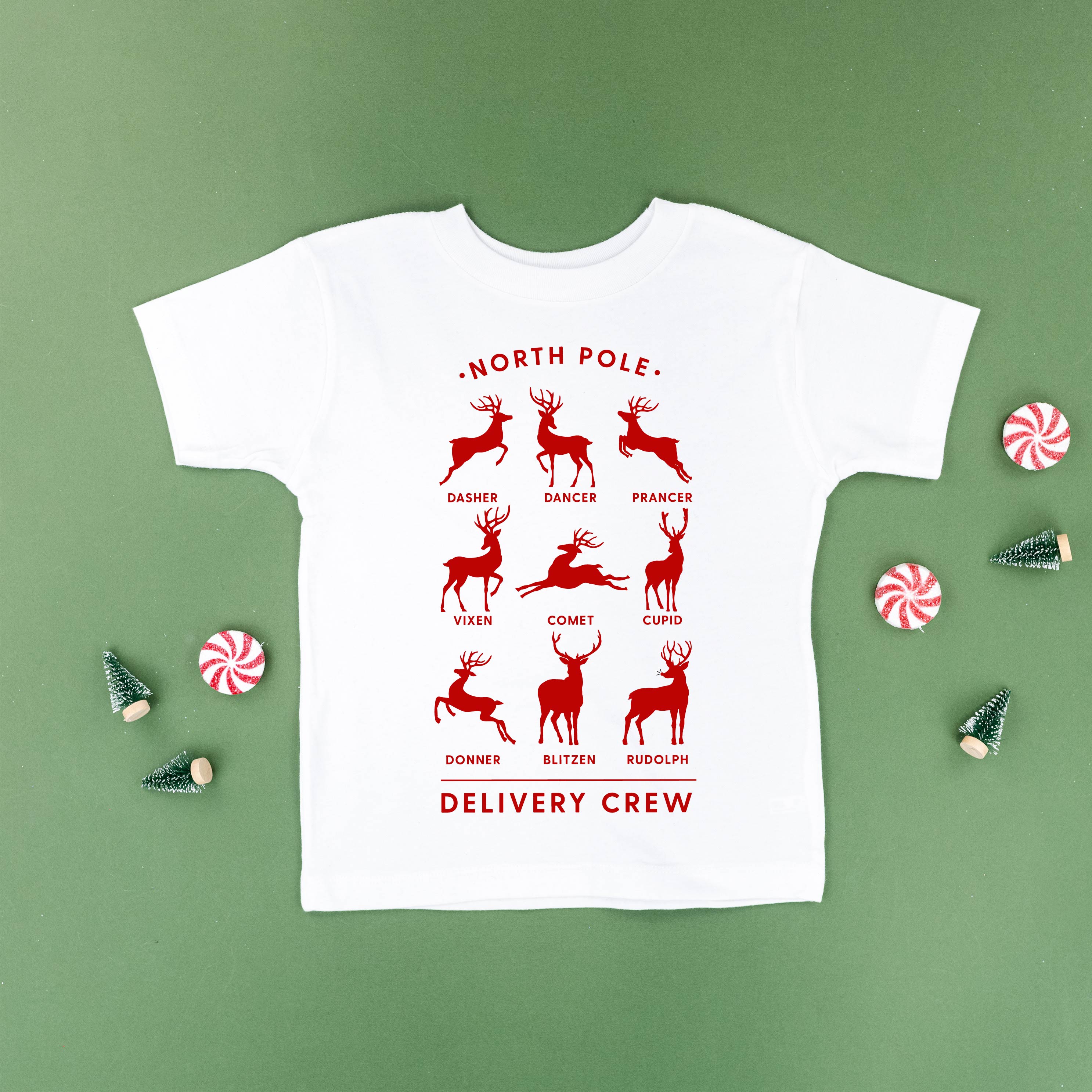 Reindeer - North Pole Delivery Crew - Child Tee - Image 5
