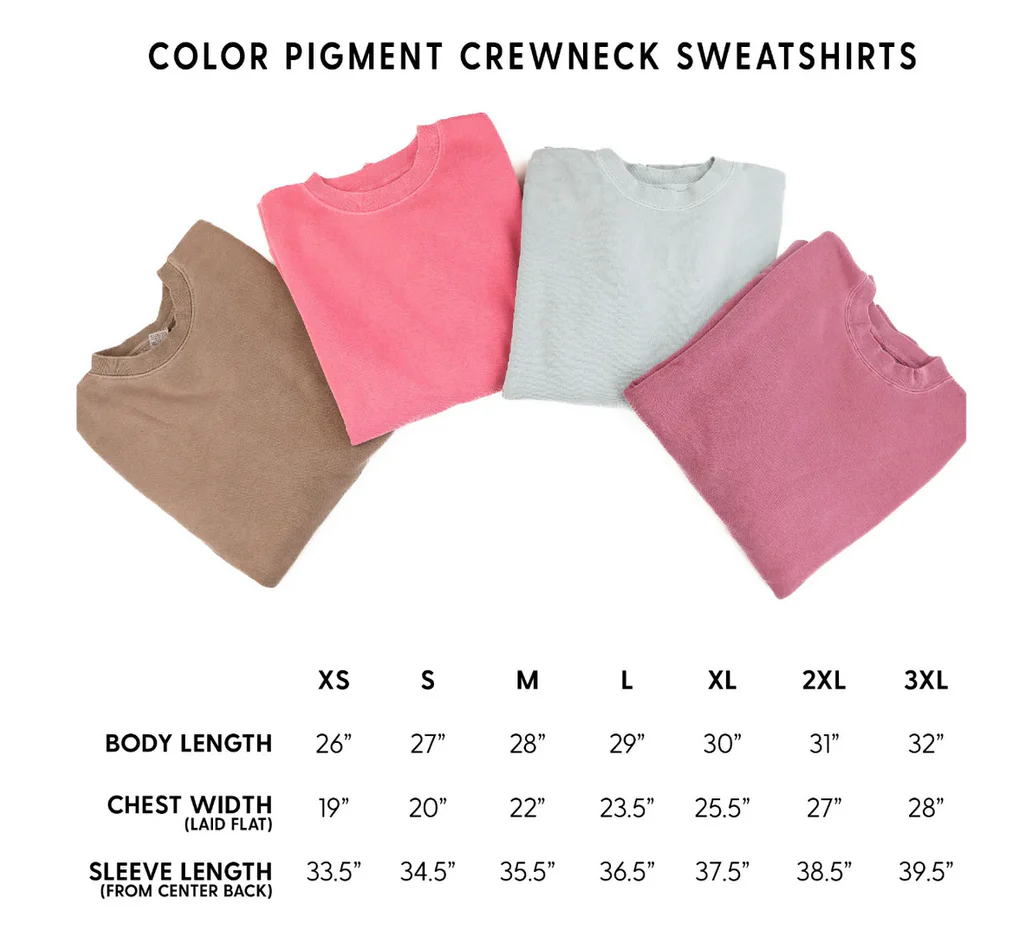 Embroidered/Printed Pigment Crewneck - Lover / Swear To Be Overdramatic And True - Image 3