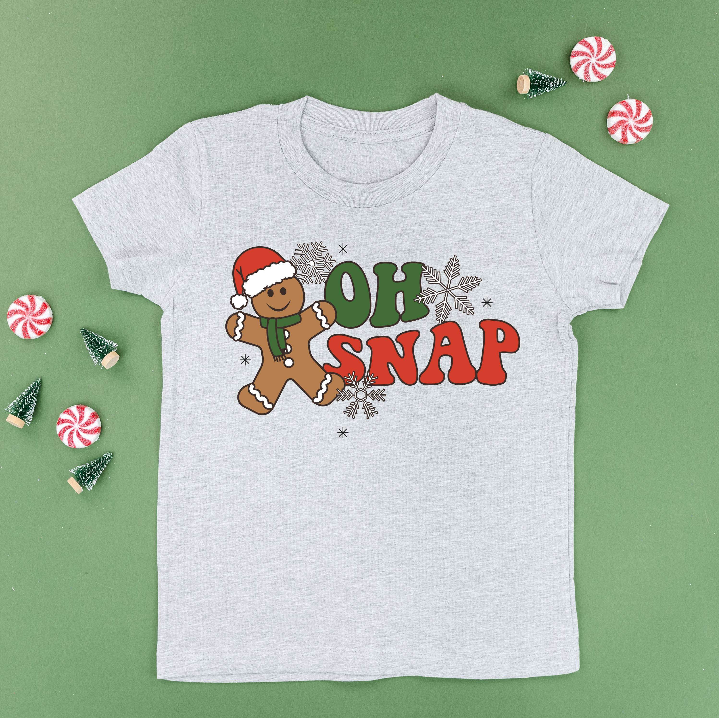 Oh Snap - Gingerbread Man - Child Tee - Image 7