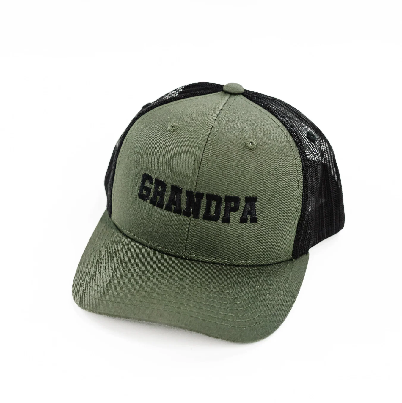 Father's Day Hat - Multiple Name & Color Options - Snapback Hat w/ Black Thread - Image 3