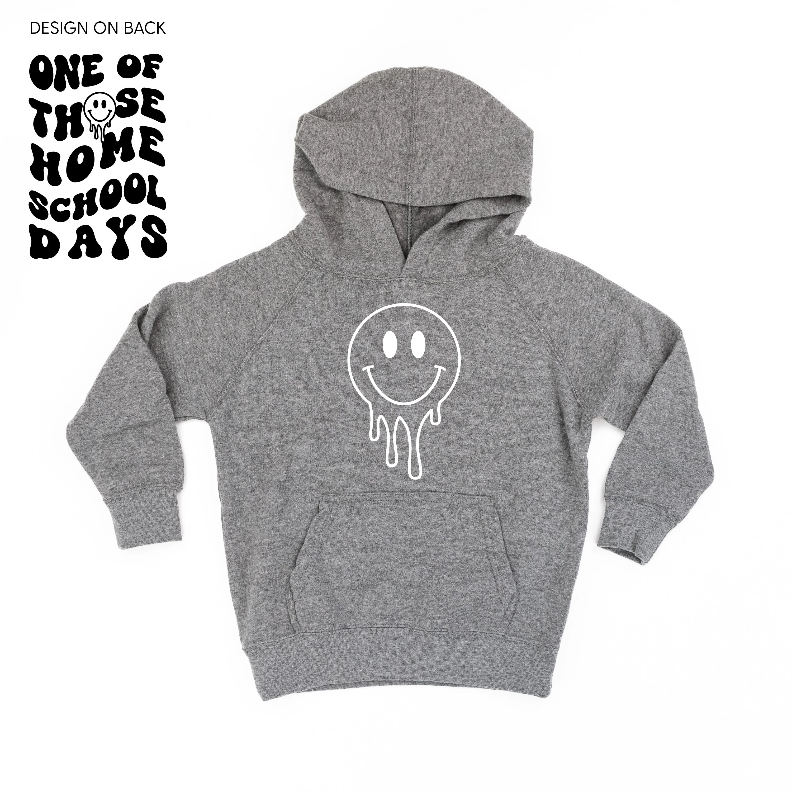 One of Those Home School Days - Melty Smiley (f & b) - Child HOODIE - Image 7