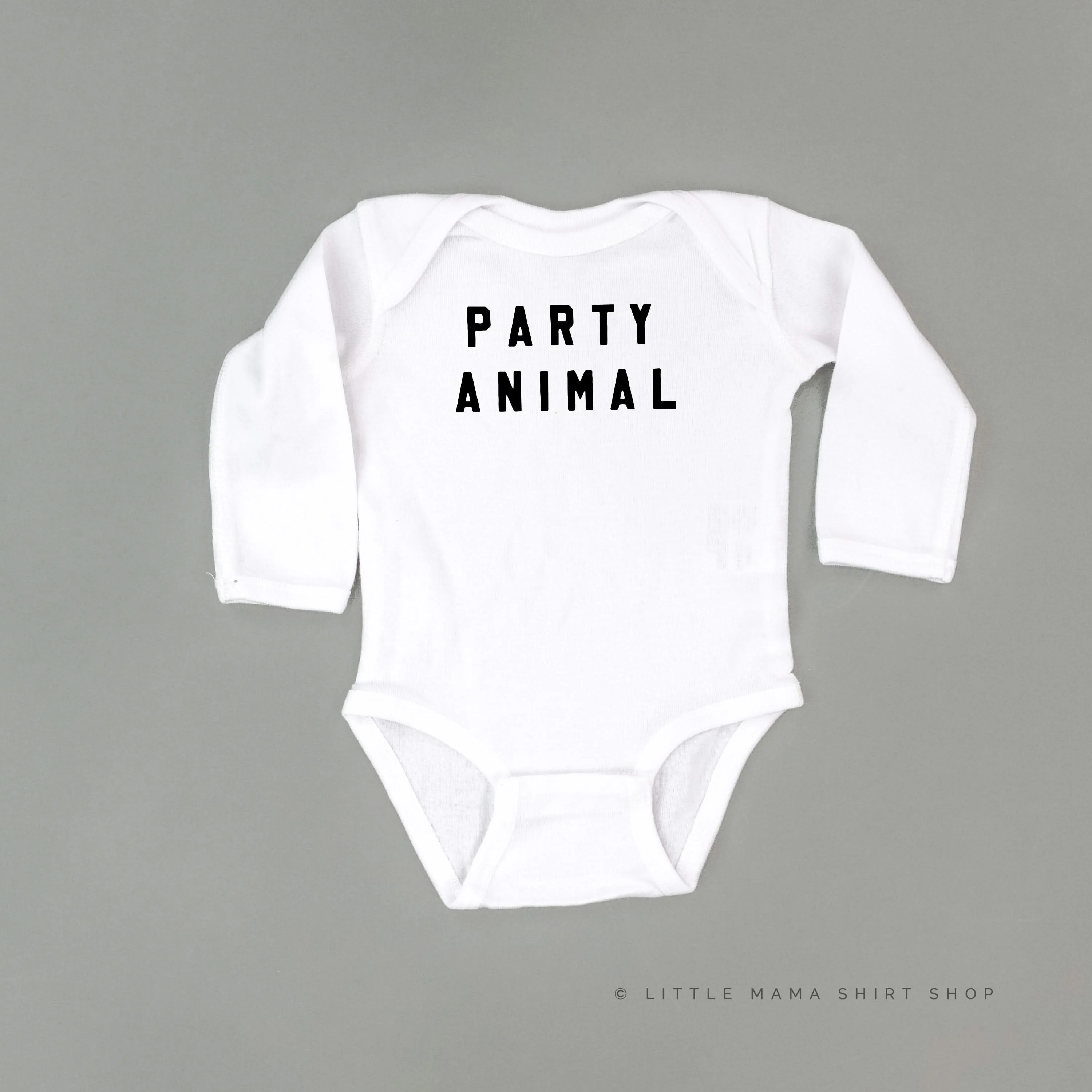 Party Animal - Block Font - Child Long Sleeve Tee - Image 3