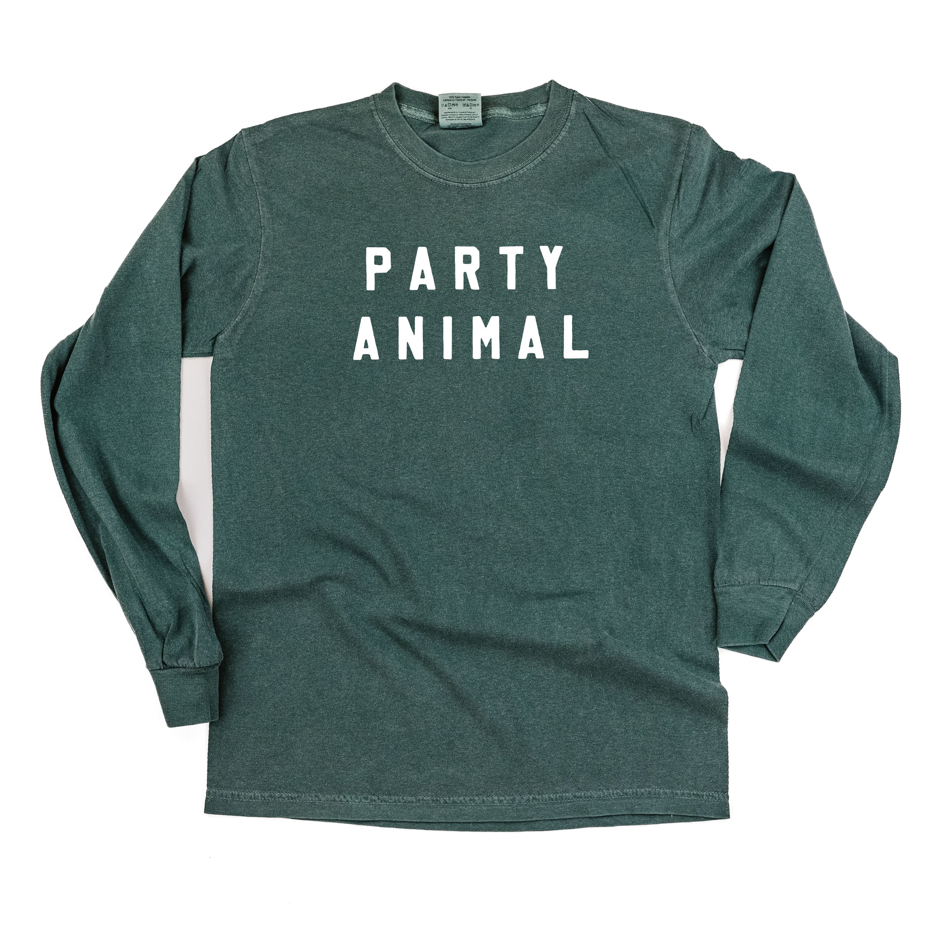 Party Animal - Block Font - LONG SLEEVE Comfort Colors Tee - Image 8