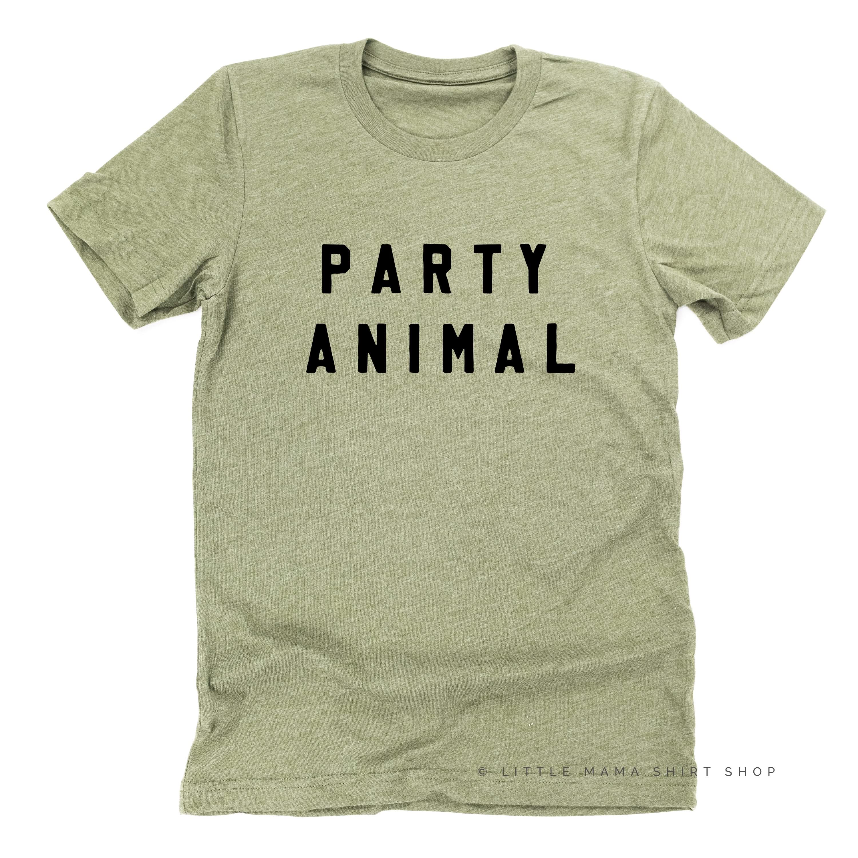 Party Animal - Block Font - Unisex Tee - Image 7