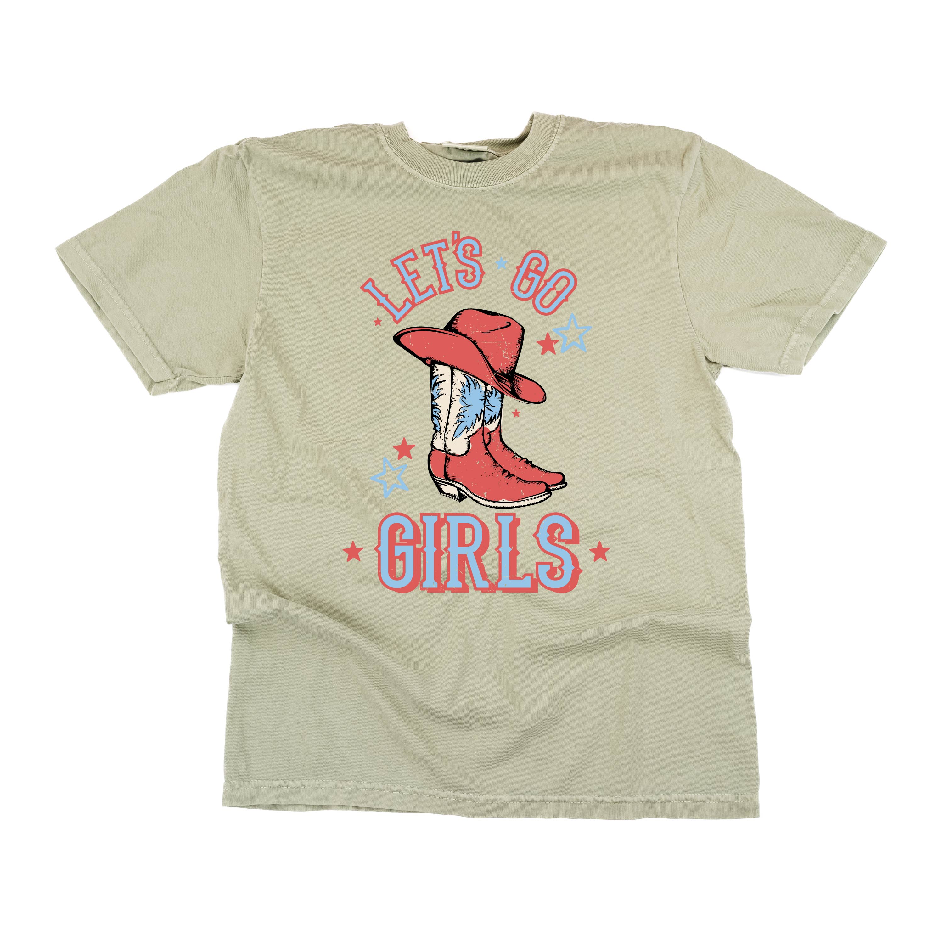 Patriotic Cowgirl - Let's Go Girls - Comfort Colors Tee - Image 12