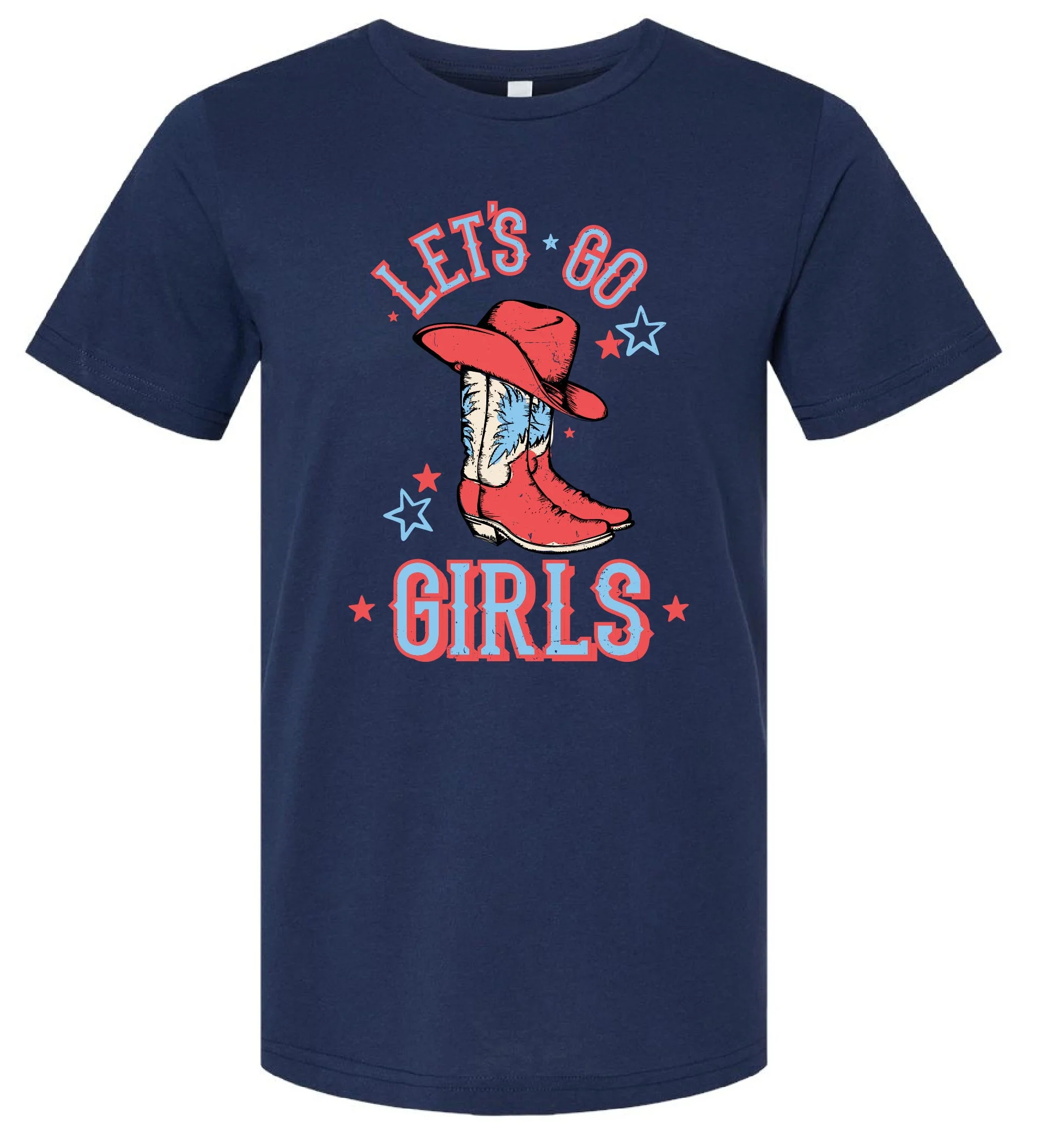 Patriotic Cowgirl - Let's Go Girls - Unisex Tee - Image 3