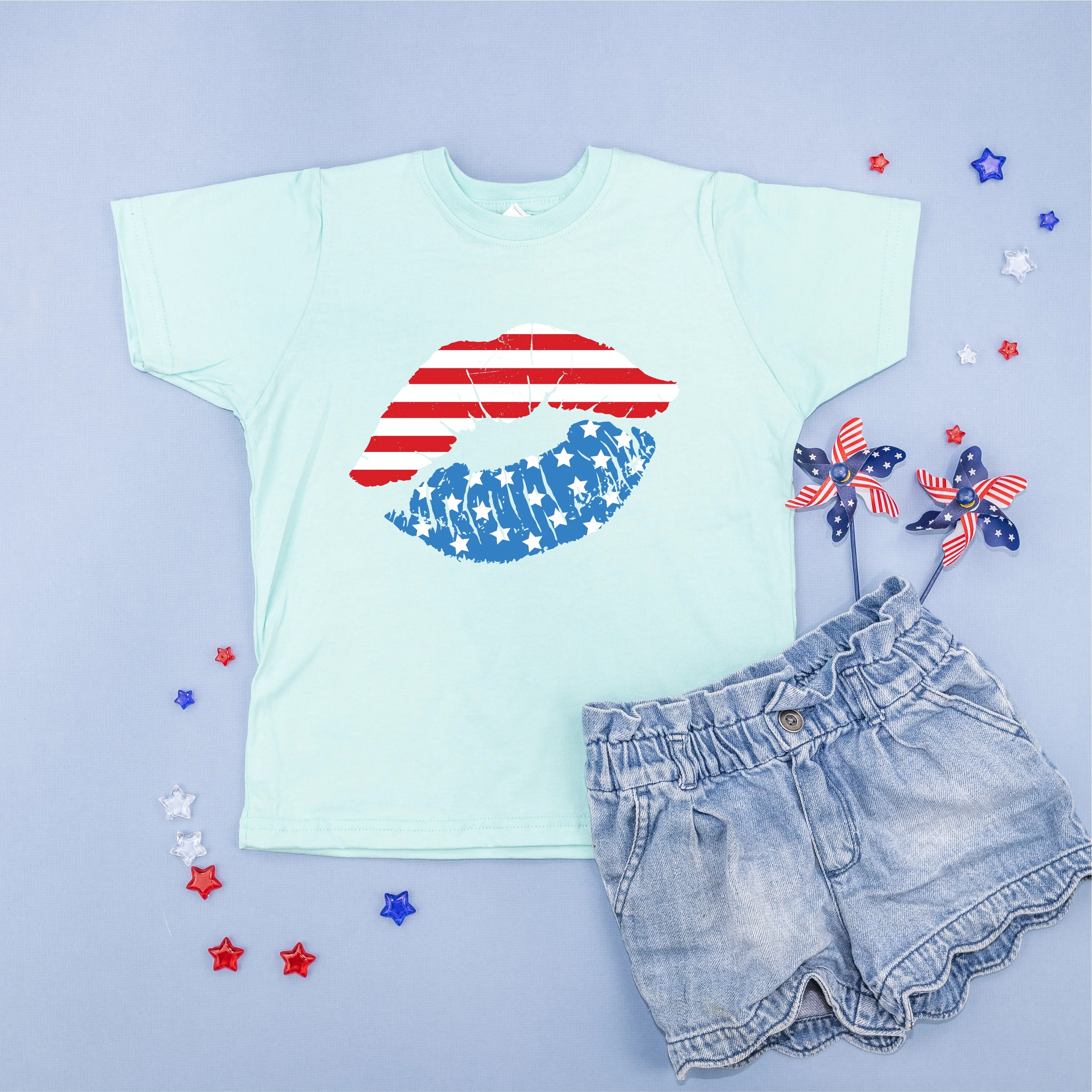 Patriotic Lips - Child Tee - Image 3