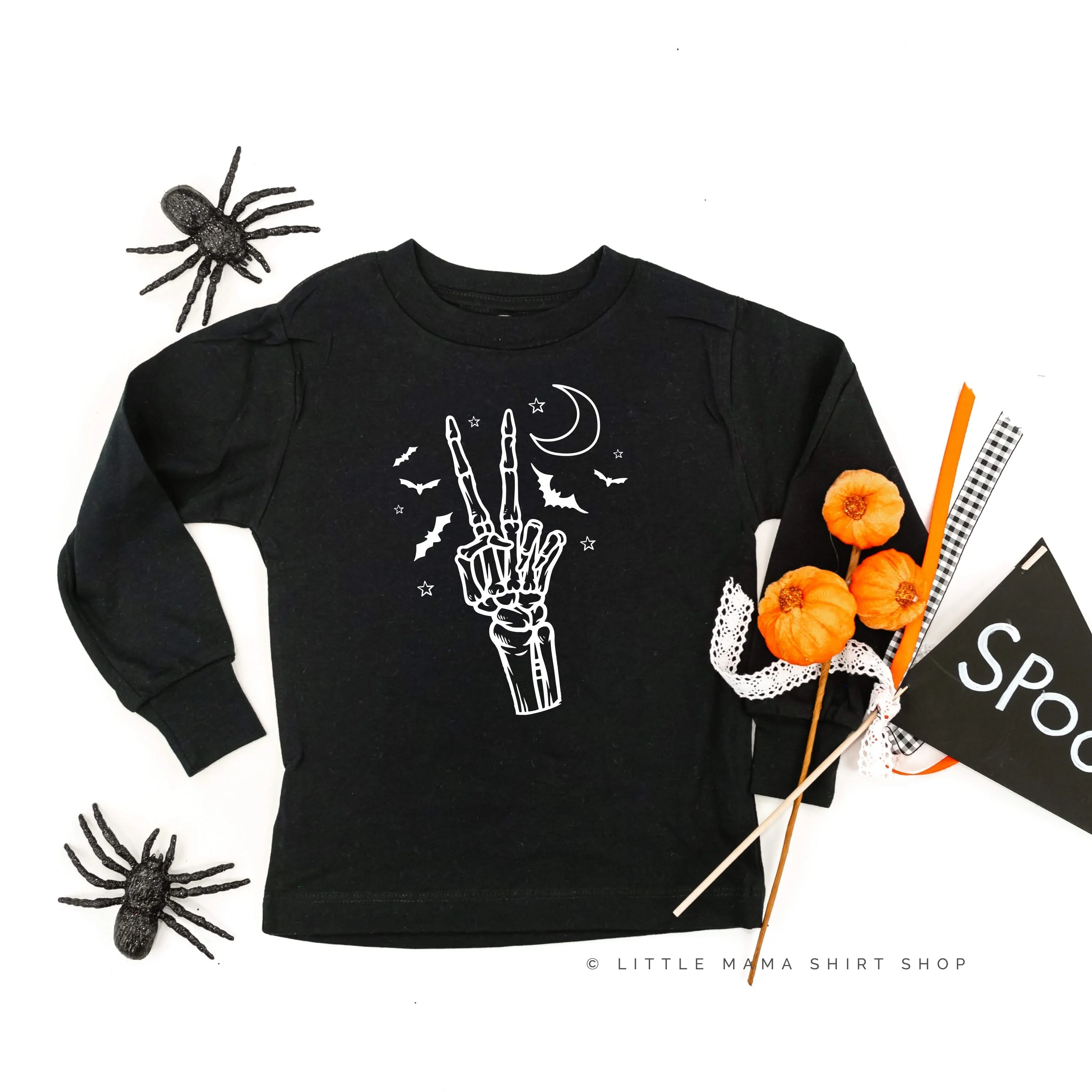 Peace - Skeleton - Child Long Sleeve Tee - Image 2