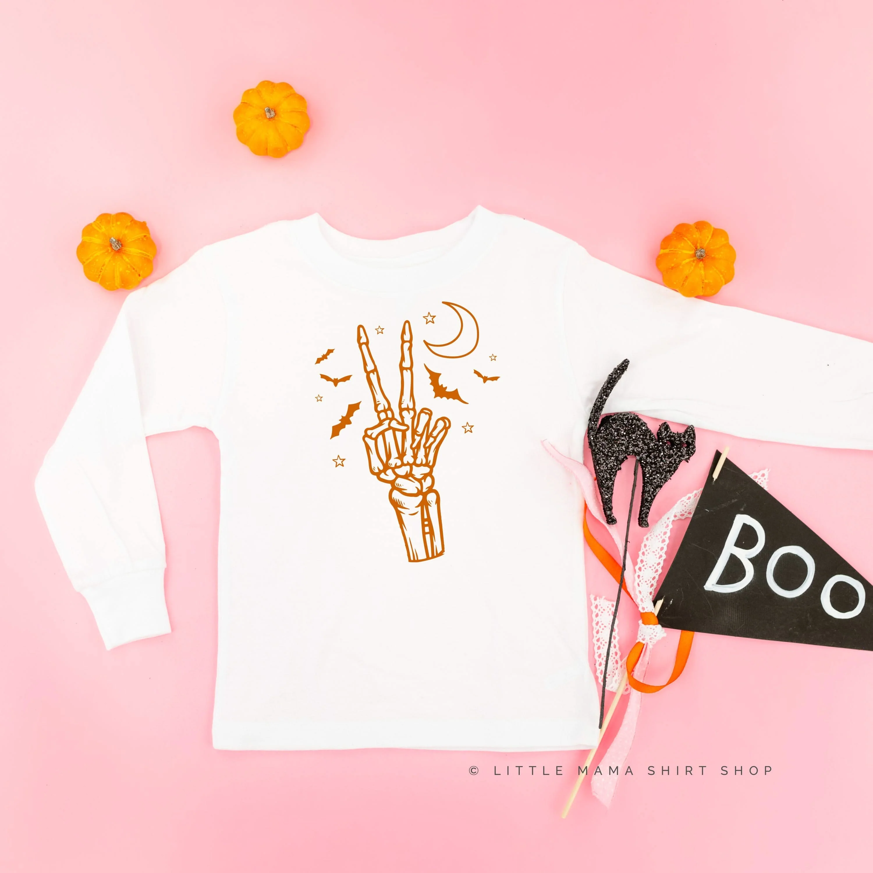 Peace - Skeleton - Child Long Sleeve Tee - Image 3