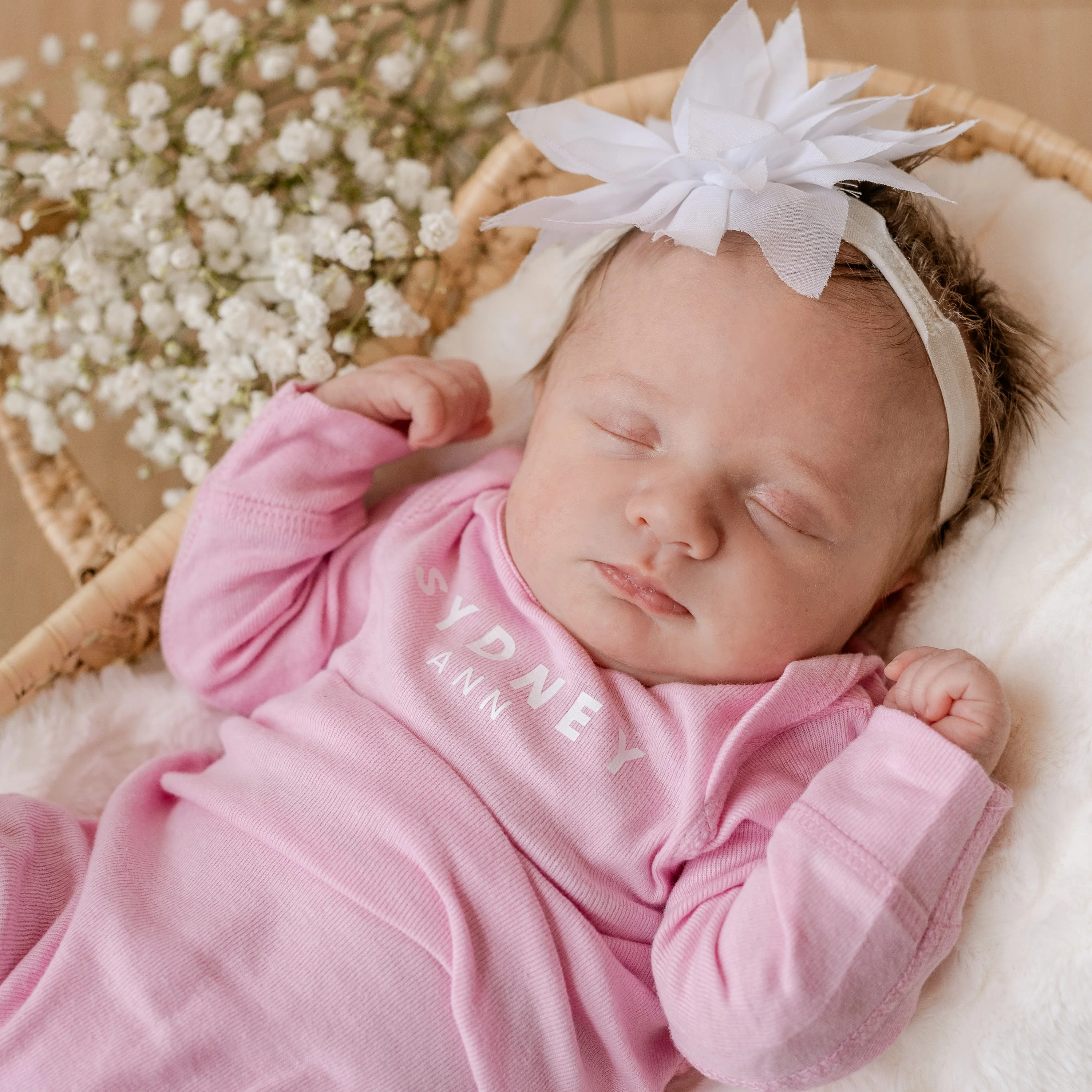 Personalized Baby Sleeper - Block Font