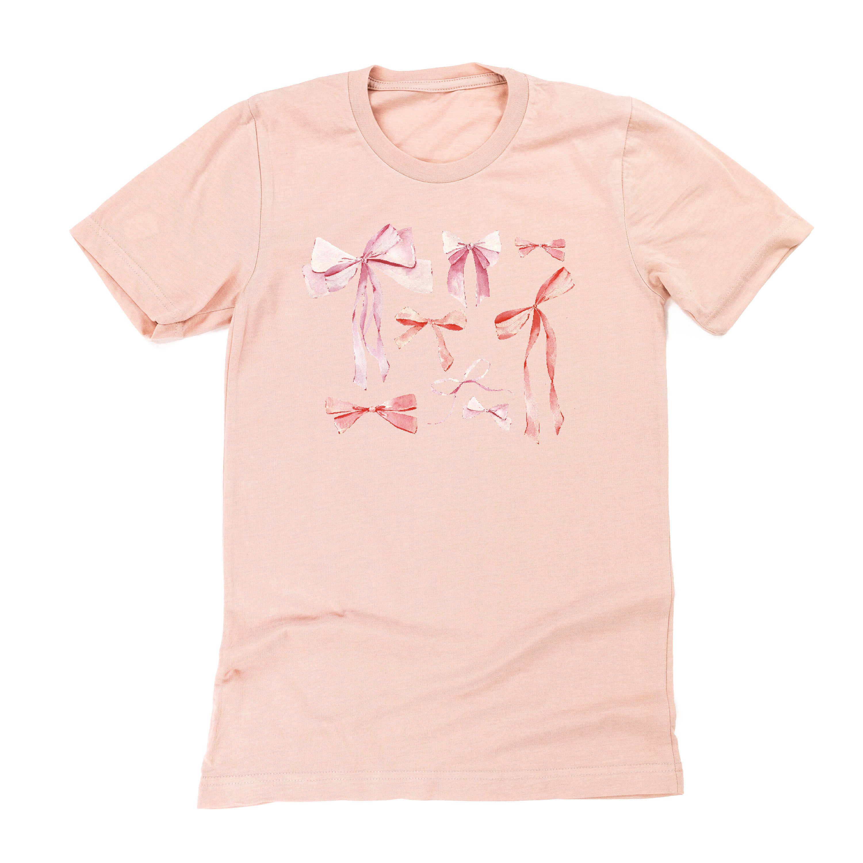 Pink And Red Valentine Bows - Unisex Tee - Image 7