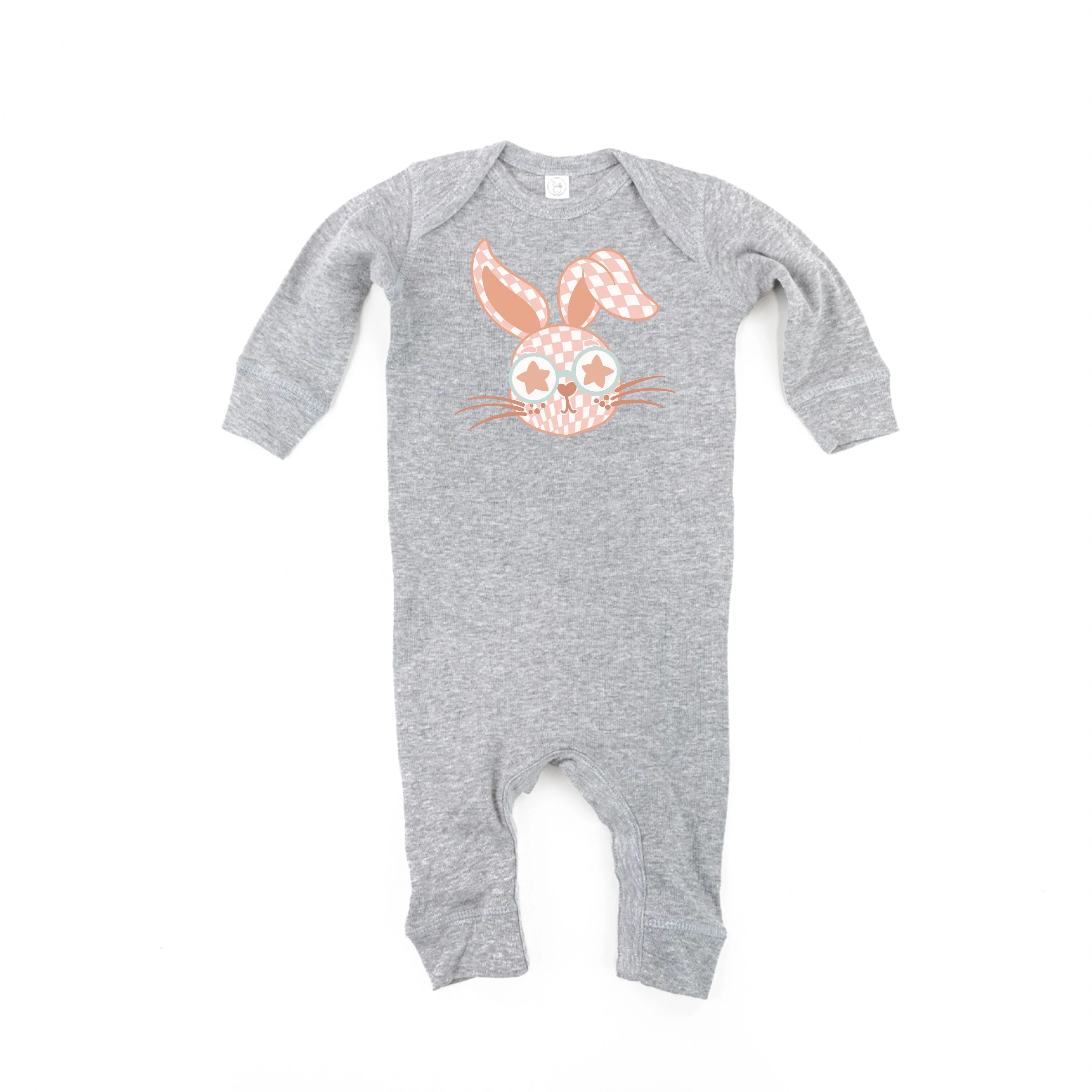 Pink Checkered Bunny - Baby Sleeper - Image 5