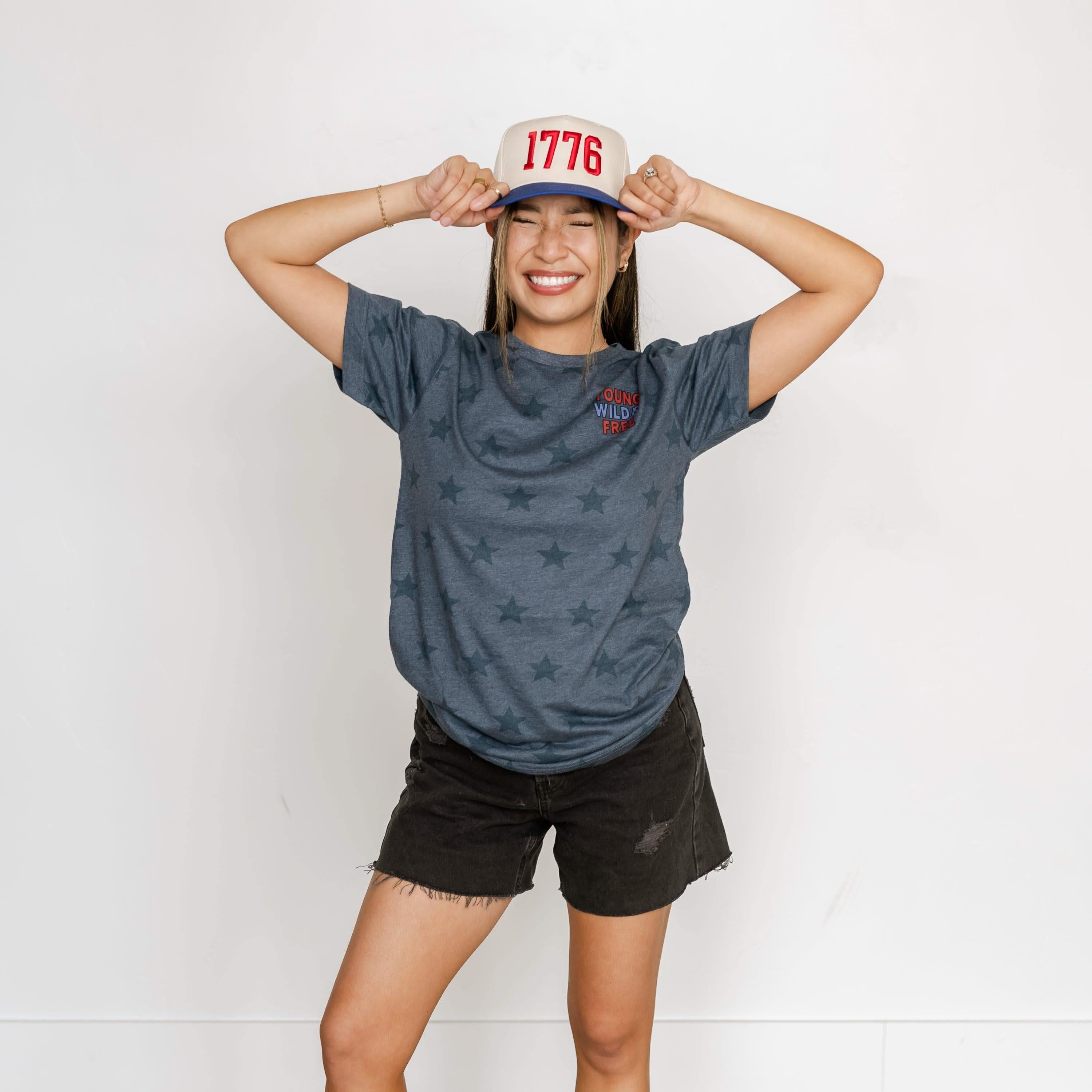 1776 - Puff Embroidered Trucker Hat - Image 4