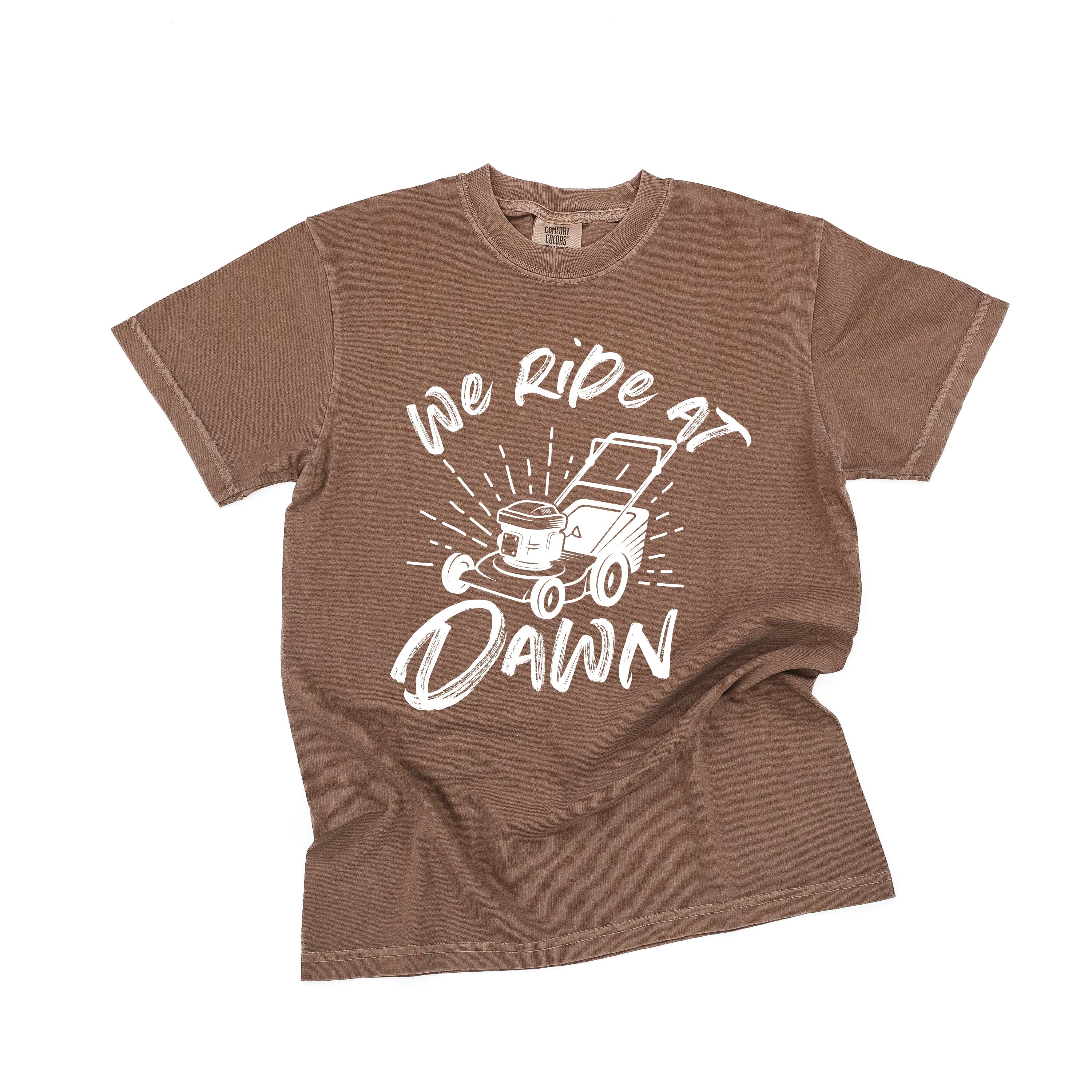 We Ride at Dawn - (Choose Your Mower) - Comfort Colors Tee - Image 10