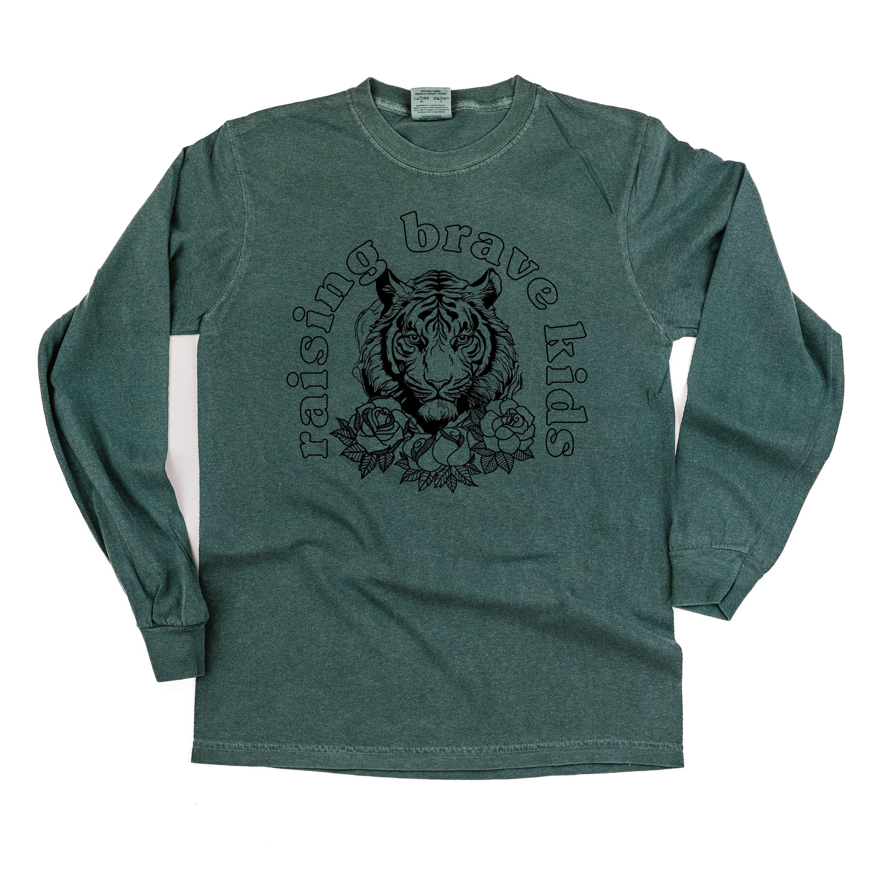 Raising Brave Kids (Plural) - LONG SLEEVE Comfort Colors Tee - Image 5