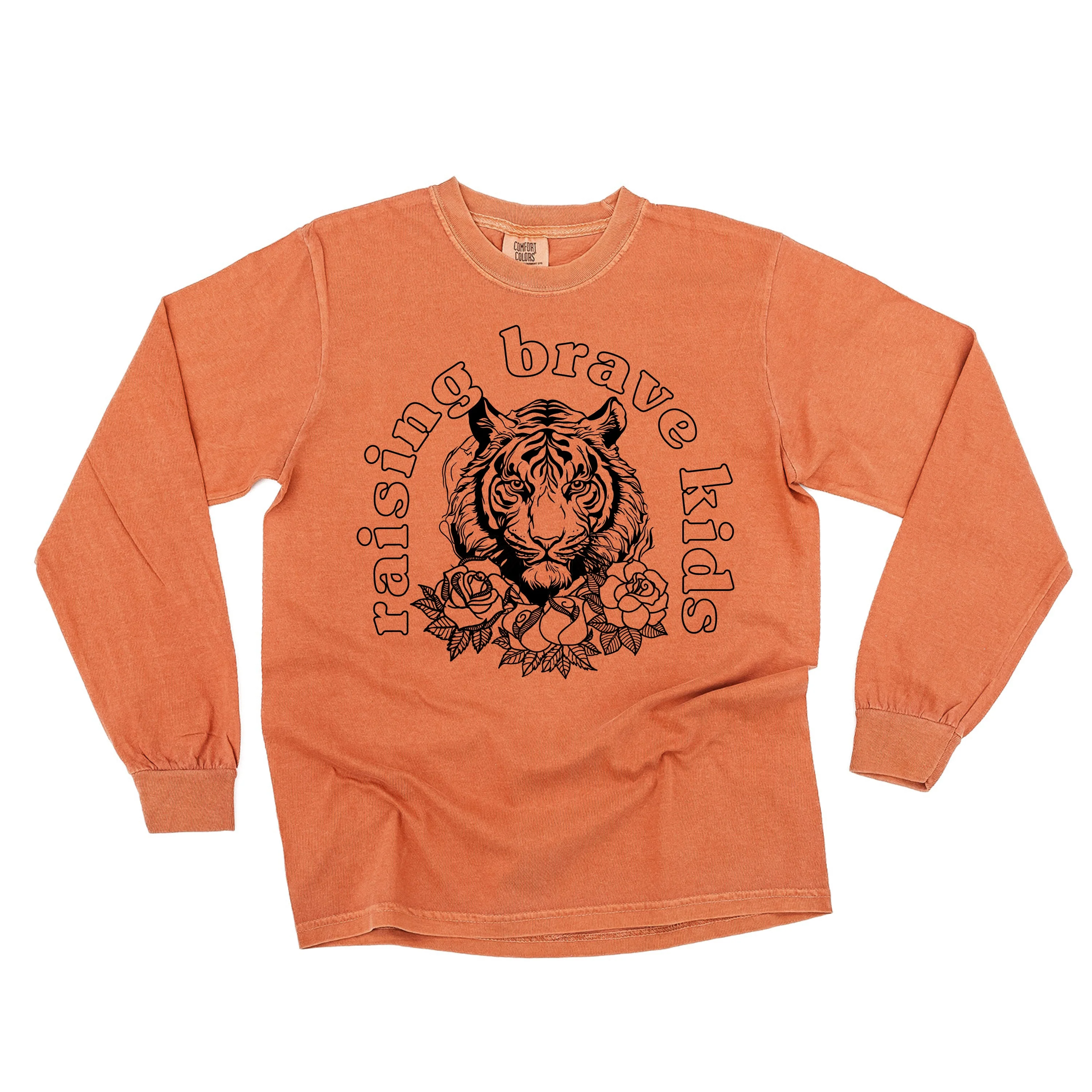 Raising Brave Kids (Plural) - LONG SLEEVE Comfort Colors Tee - Image 8