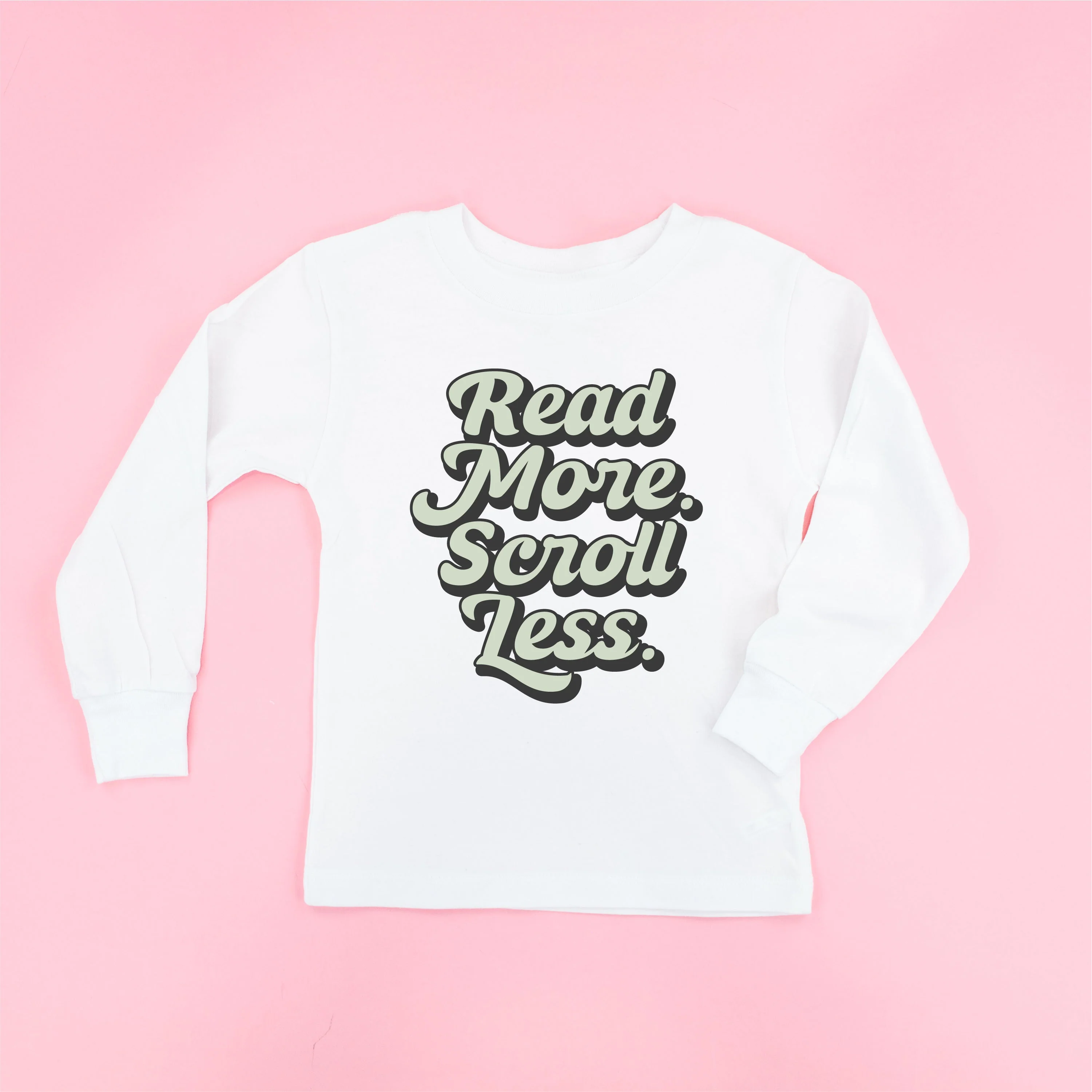 Read More. Scroll Less. - Child Long Sleeve Tee - Image 4