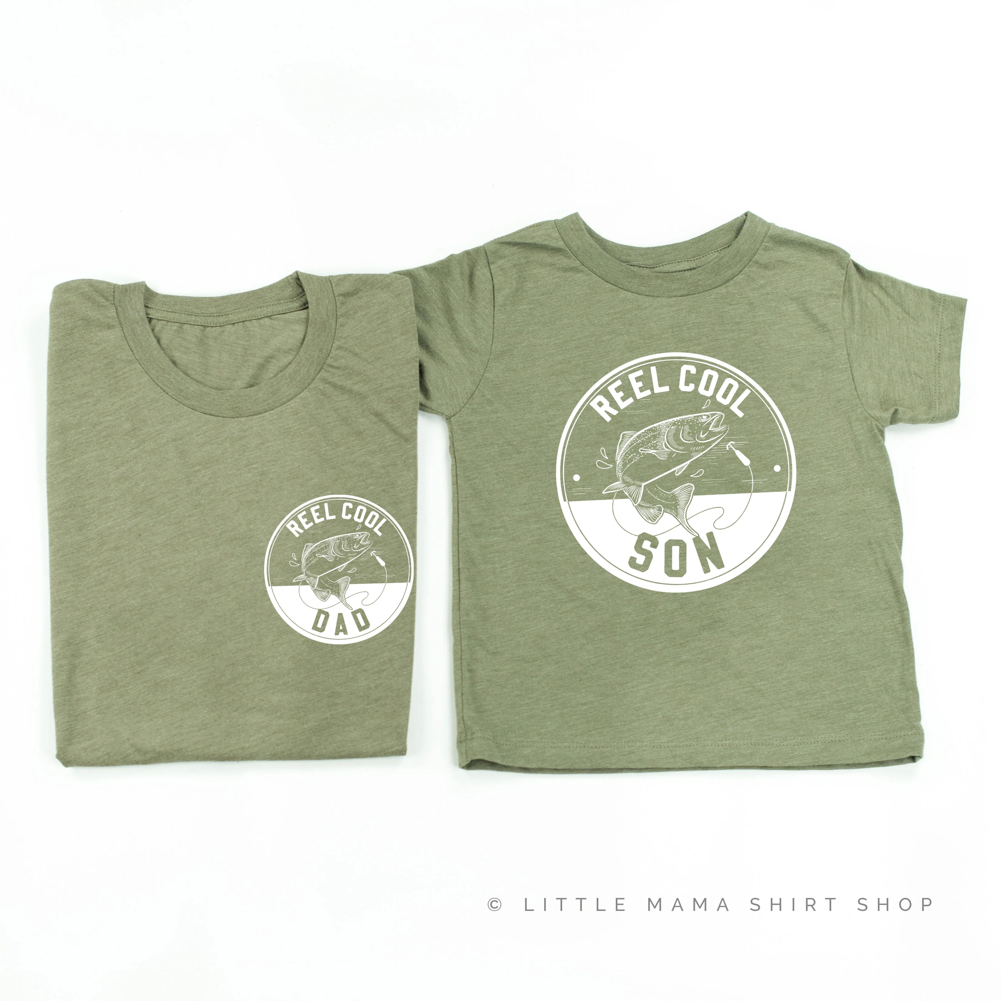 Reel Cool Dad (pocket)/ Son - Set of 2 Tees - Image 4