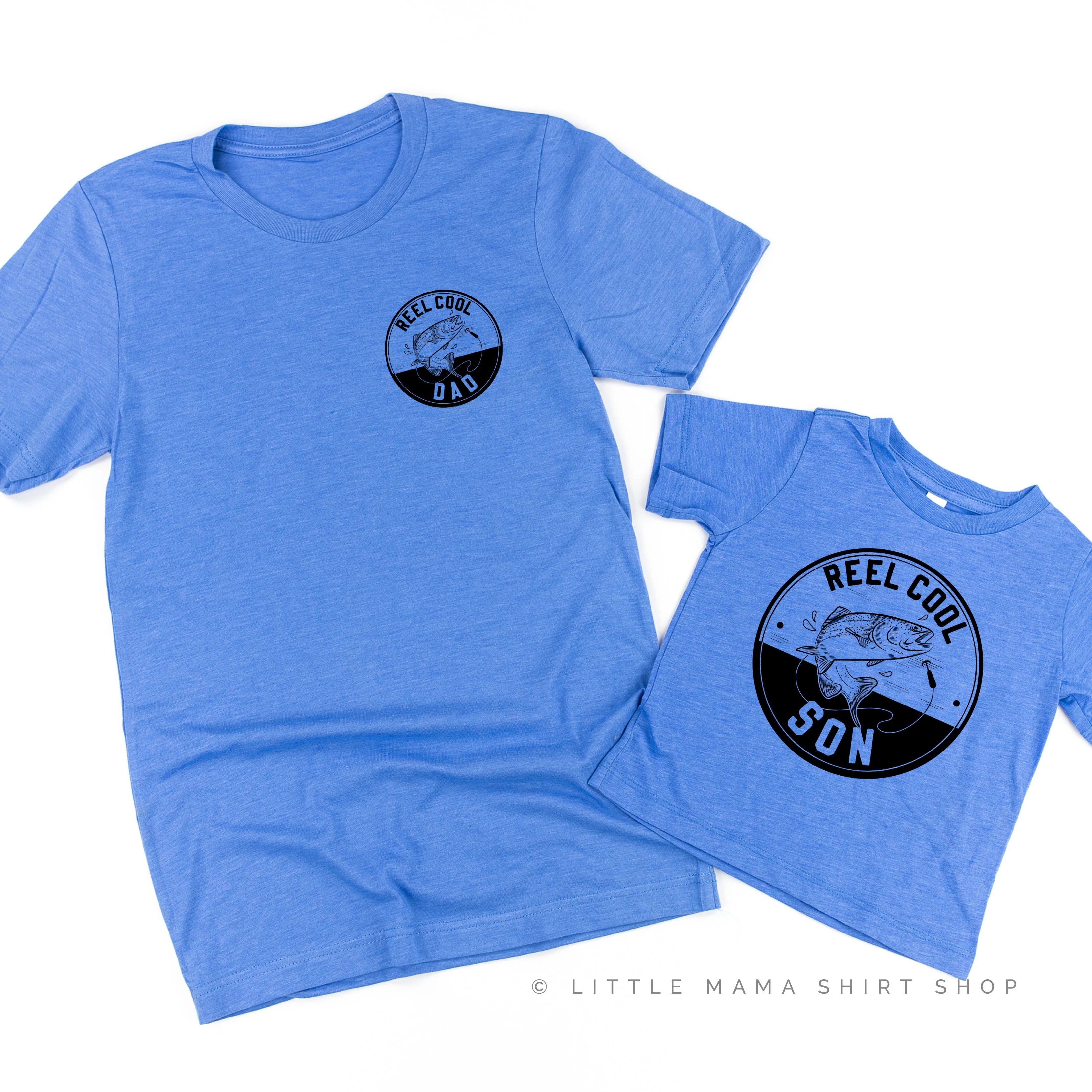 Reel Cool Dad (pocket)/ Son - Set of 2 Tees - Image 5