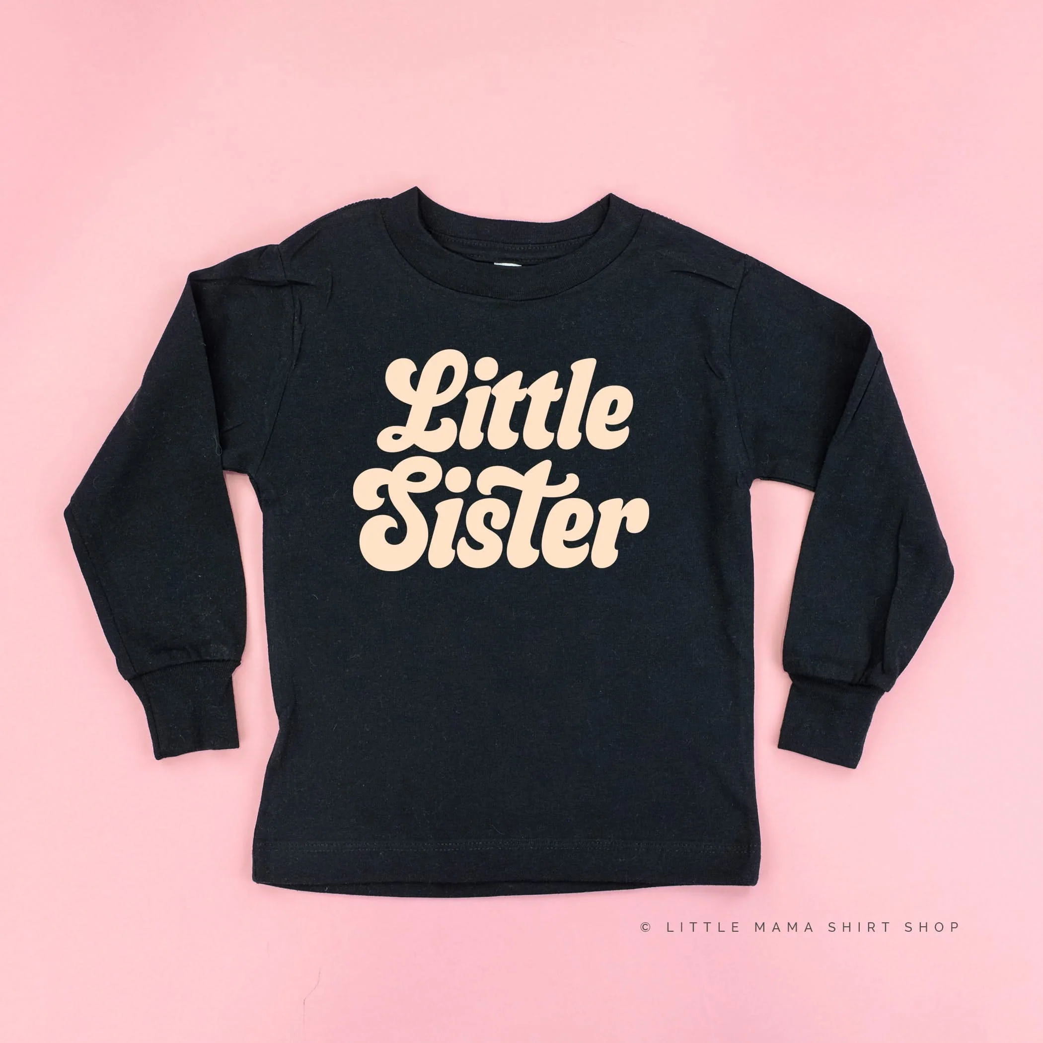 Little Sister (Retro) - Child Long Sleeve Tee - Image 6