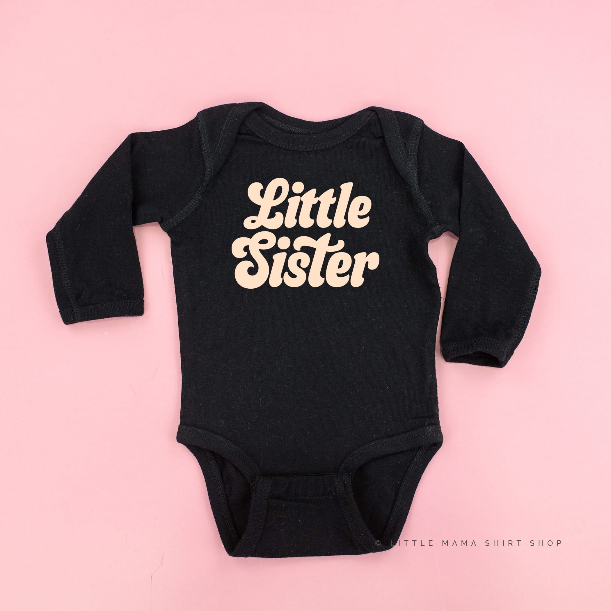 Little Sister (Retro) - Child Long Sleeve Tee - Image 7