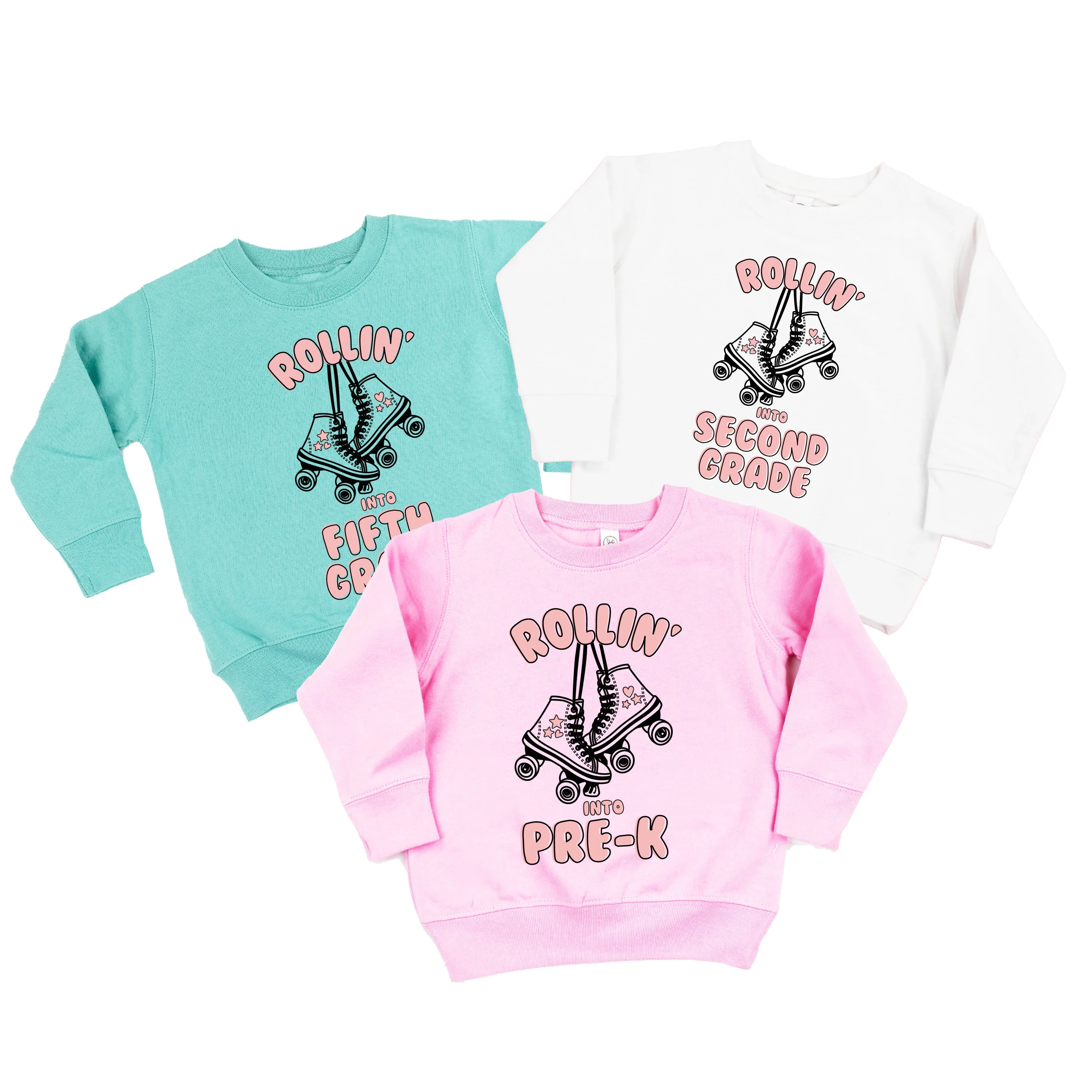 Rollerskates - Rollin' Into (Choose Your Grade) - Child Sweater - Image 3