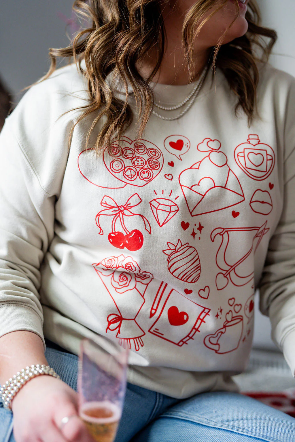 Romantic Collage - Basic Fleece - Image 2