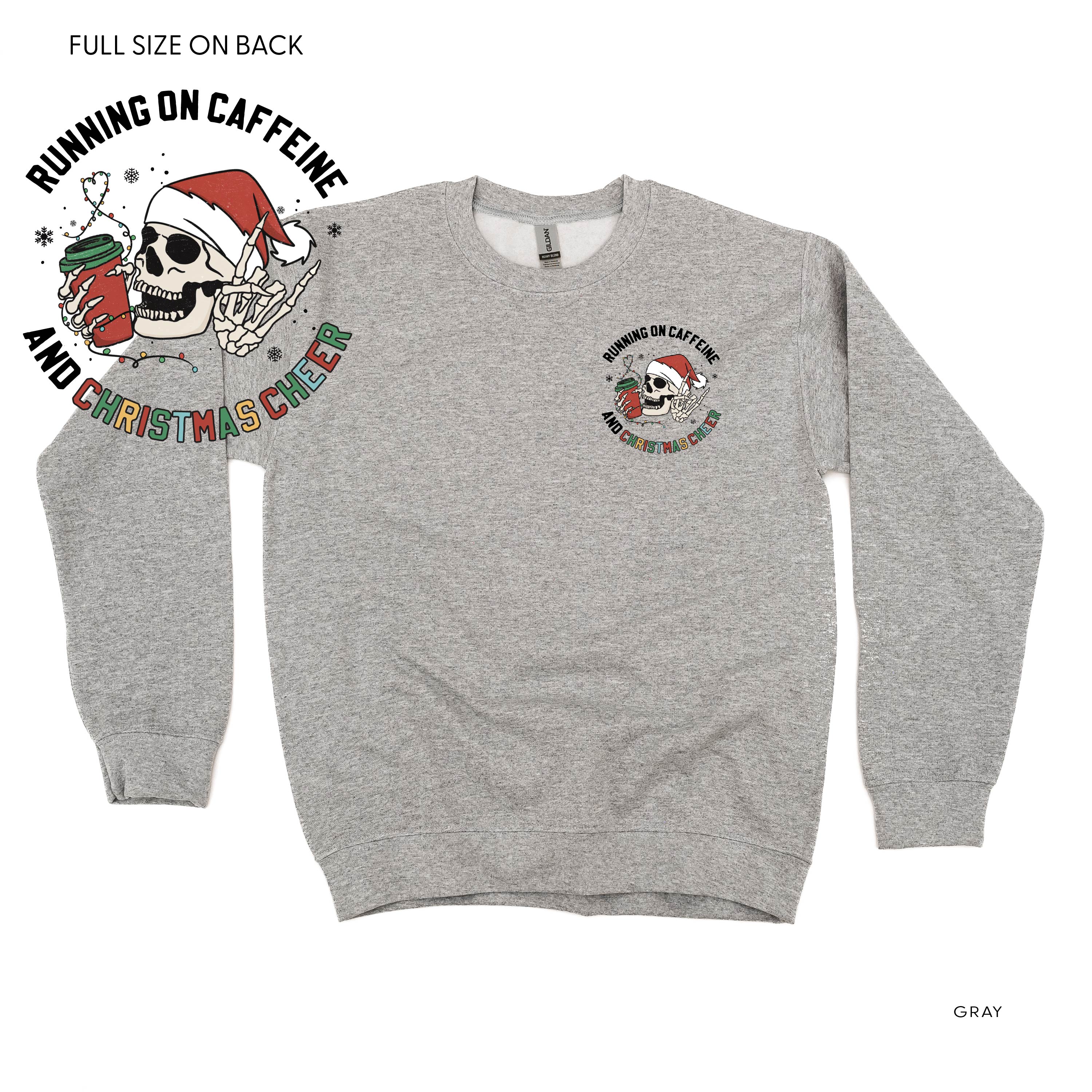 Running On Caffeine And Christmas Cheer (pf&b) - Basic Fleece - Image 4