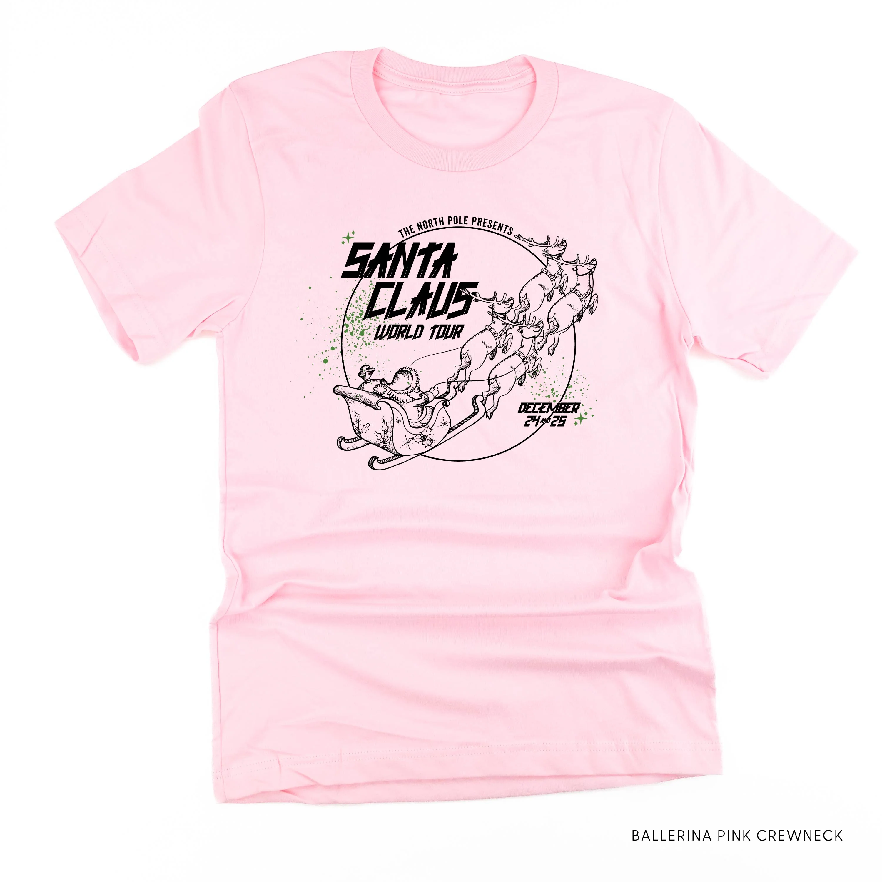 Santa Claus World Tour (f&b) - Unisex Tee - Image 5