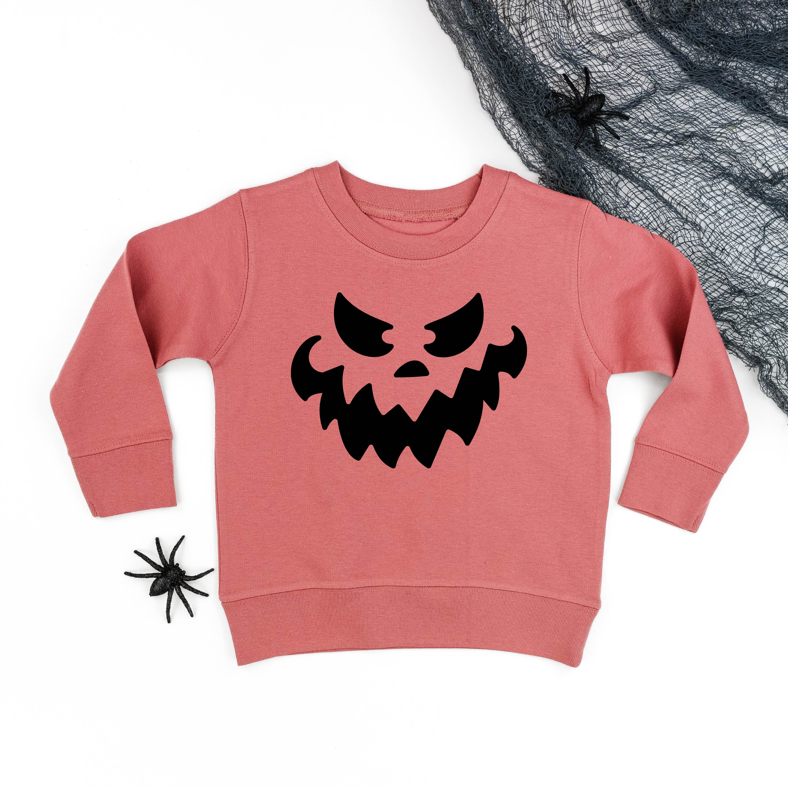 Scary Jack-o'-lantern Face - Child Sweater - Image 4