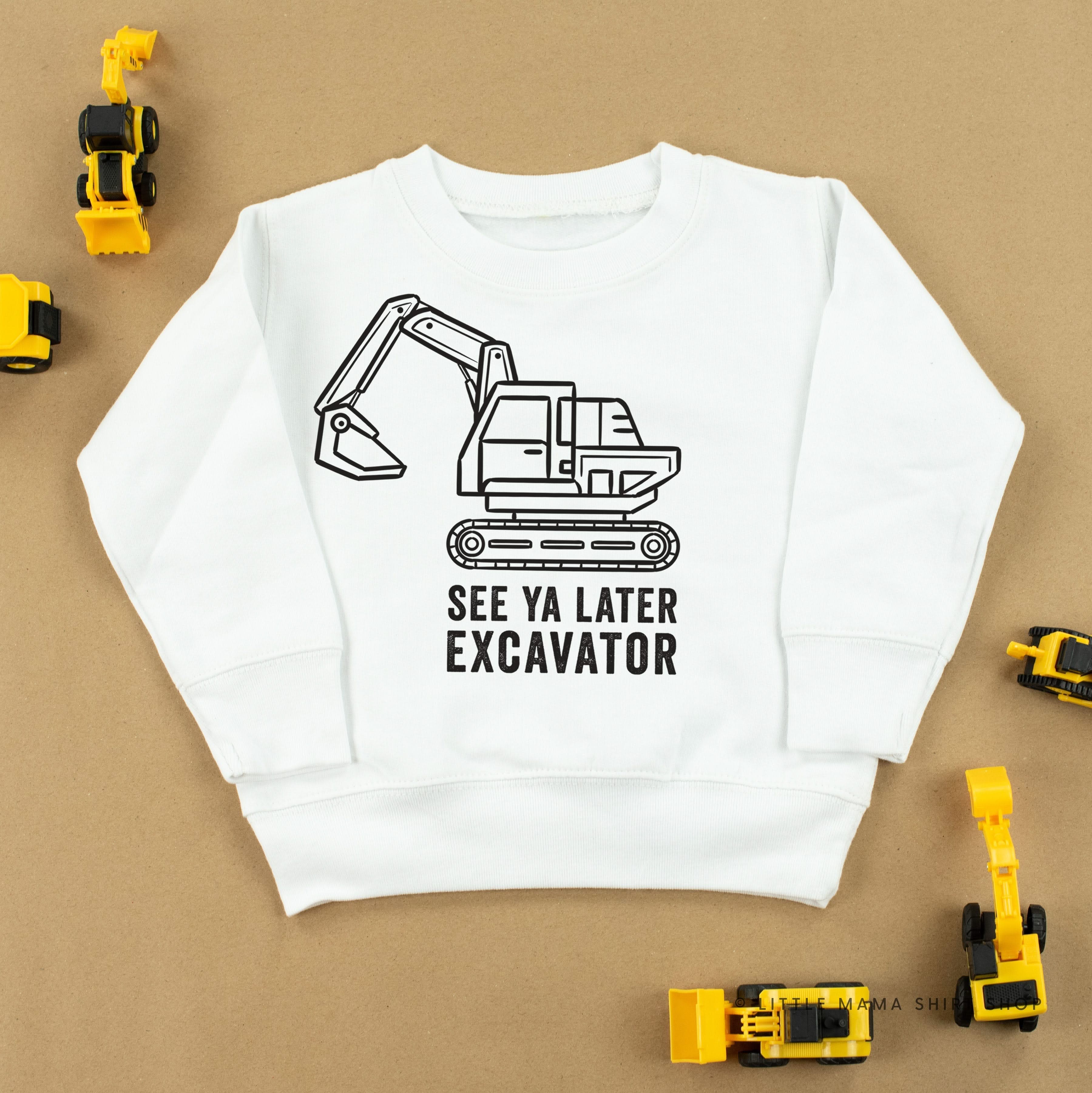 SEE YA LATER EXCAVATOR - Child Sweater - Image 6