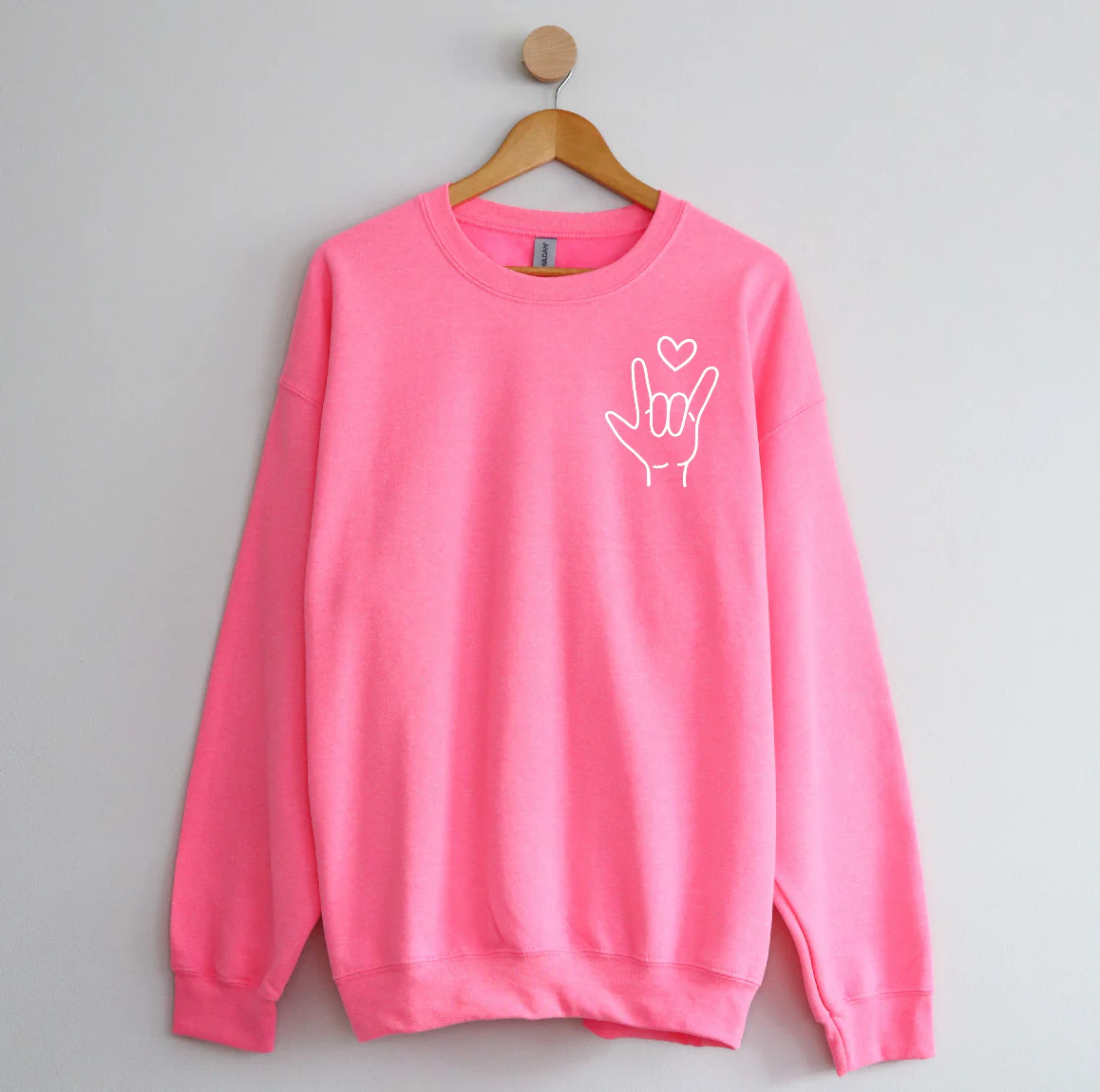 Sign Language - I Love You - Basic Fleece - Image 9