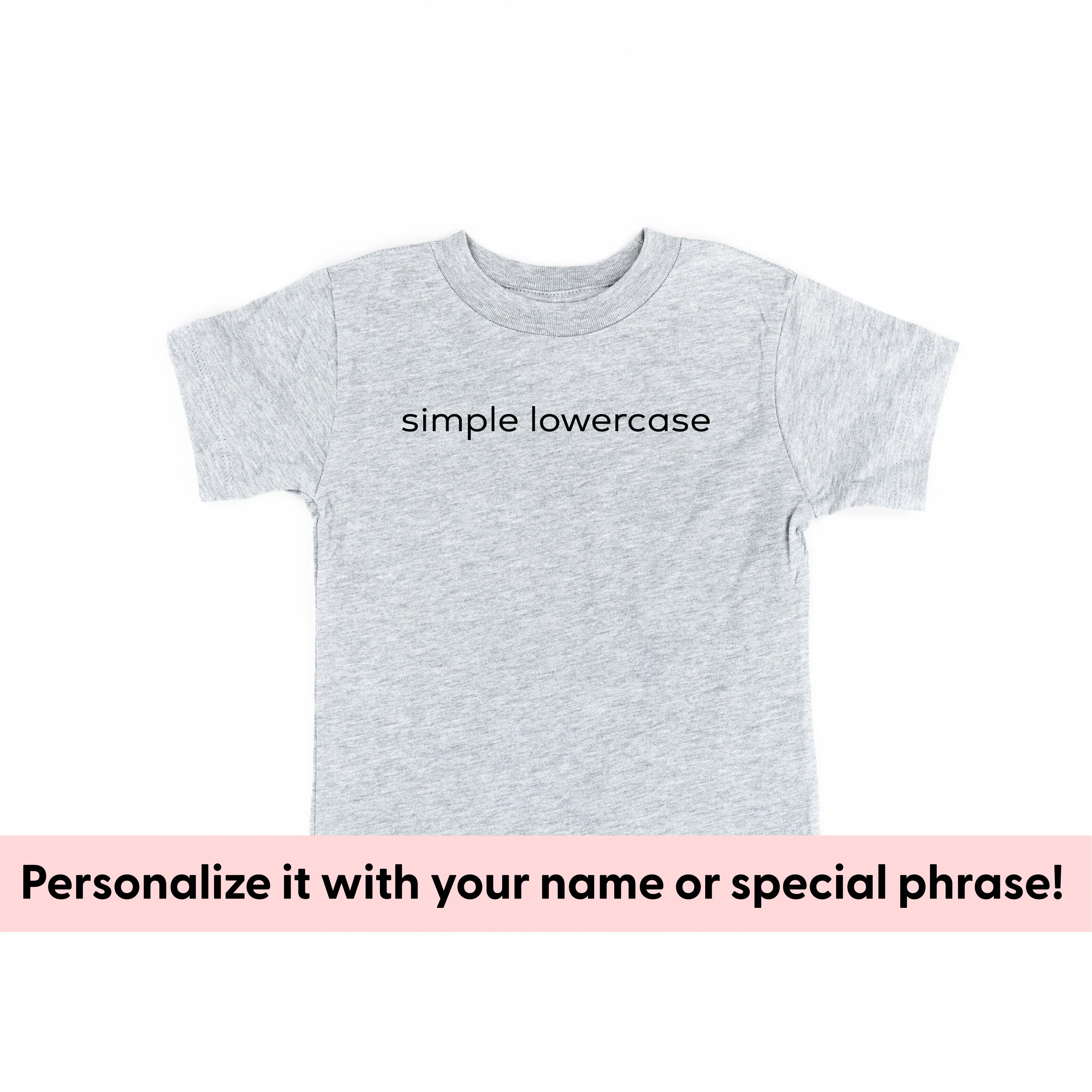 Simple Lowercase - Semi-Custom - Child Tee - Image 9