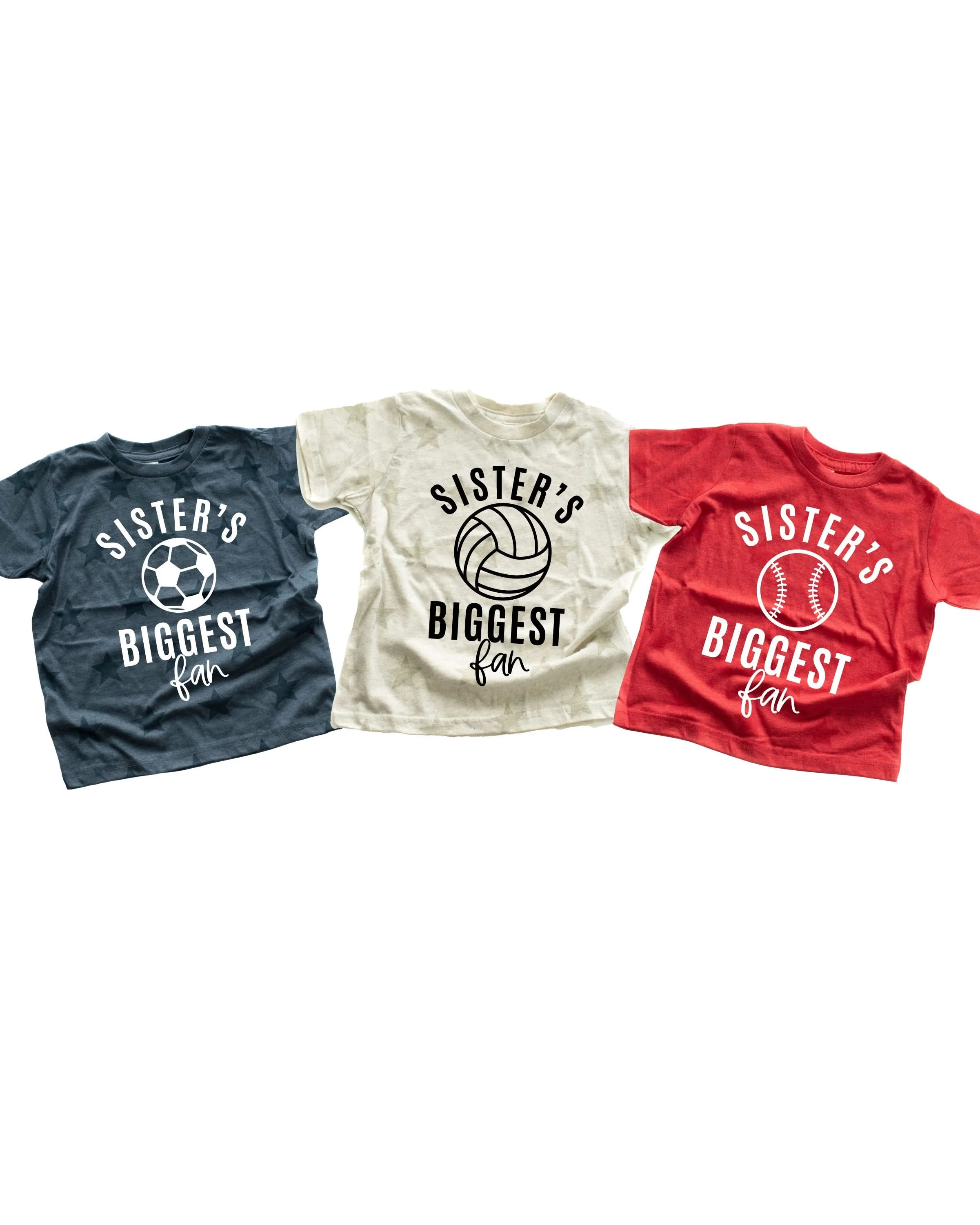 Sister's Biggest Fan - (Choose Your Sport) - Child STAR Tee - Image 7