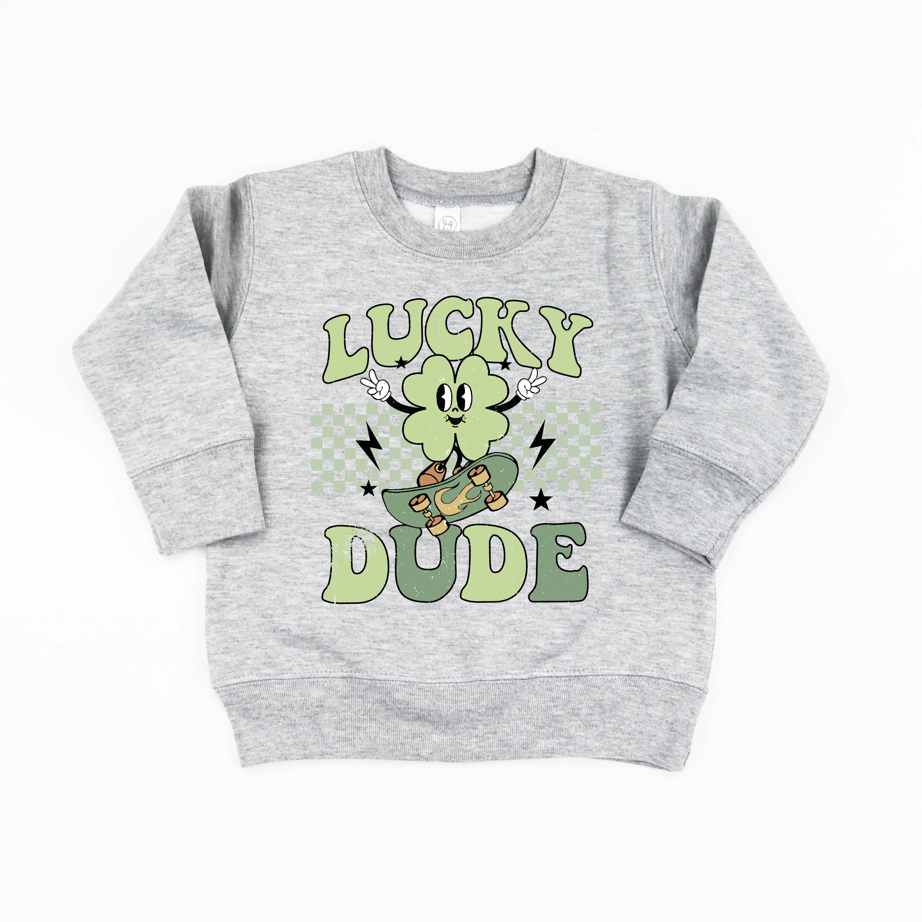 Skateboard - Lucky Dude - Child Sweater - Image 2