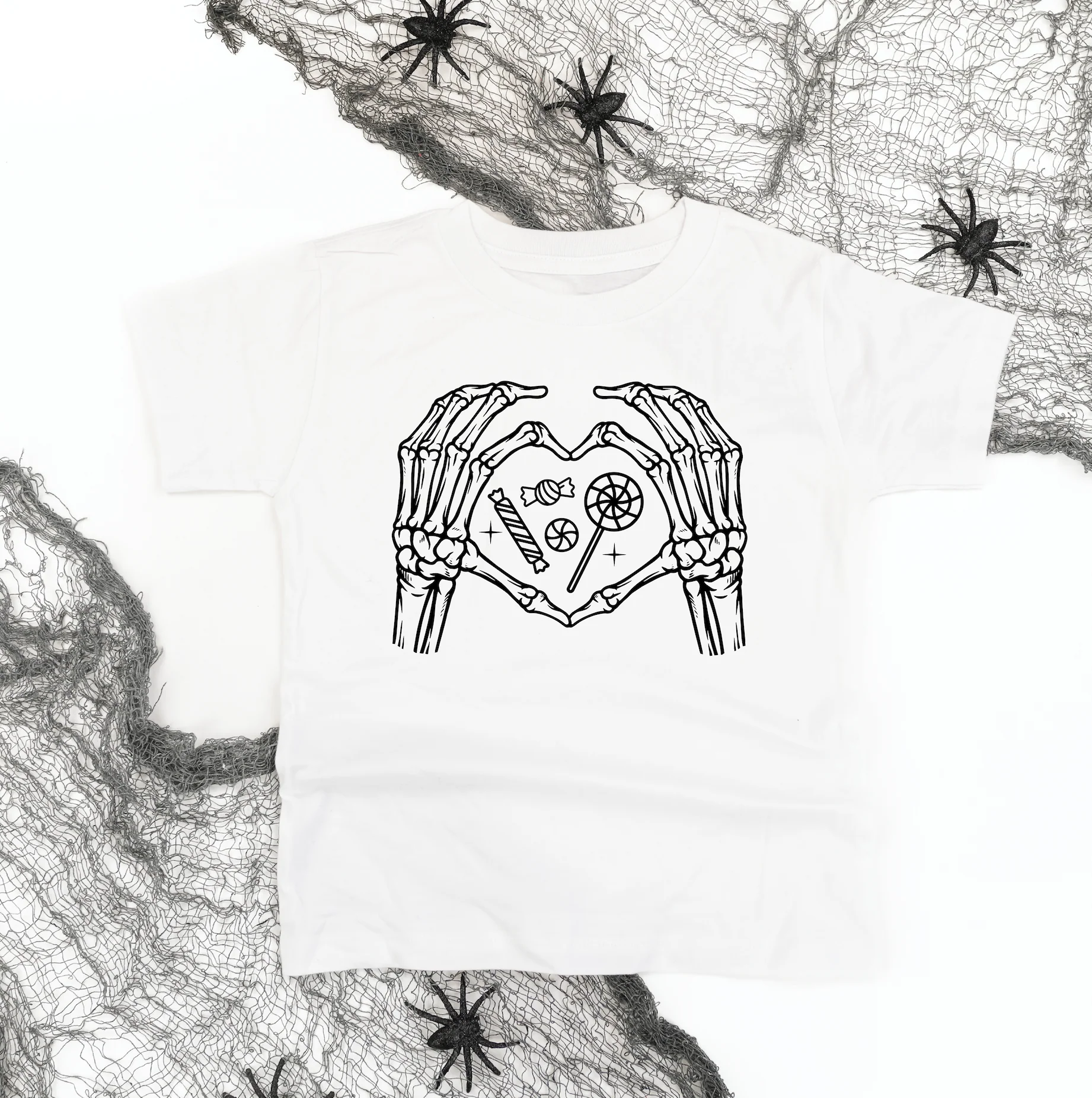 Skelton Heart Hands - Child Tee - Image 13