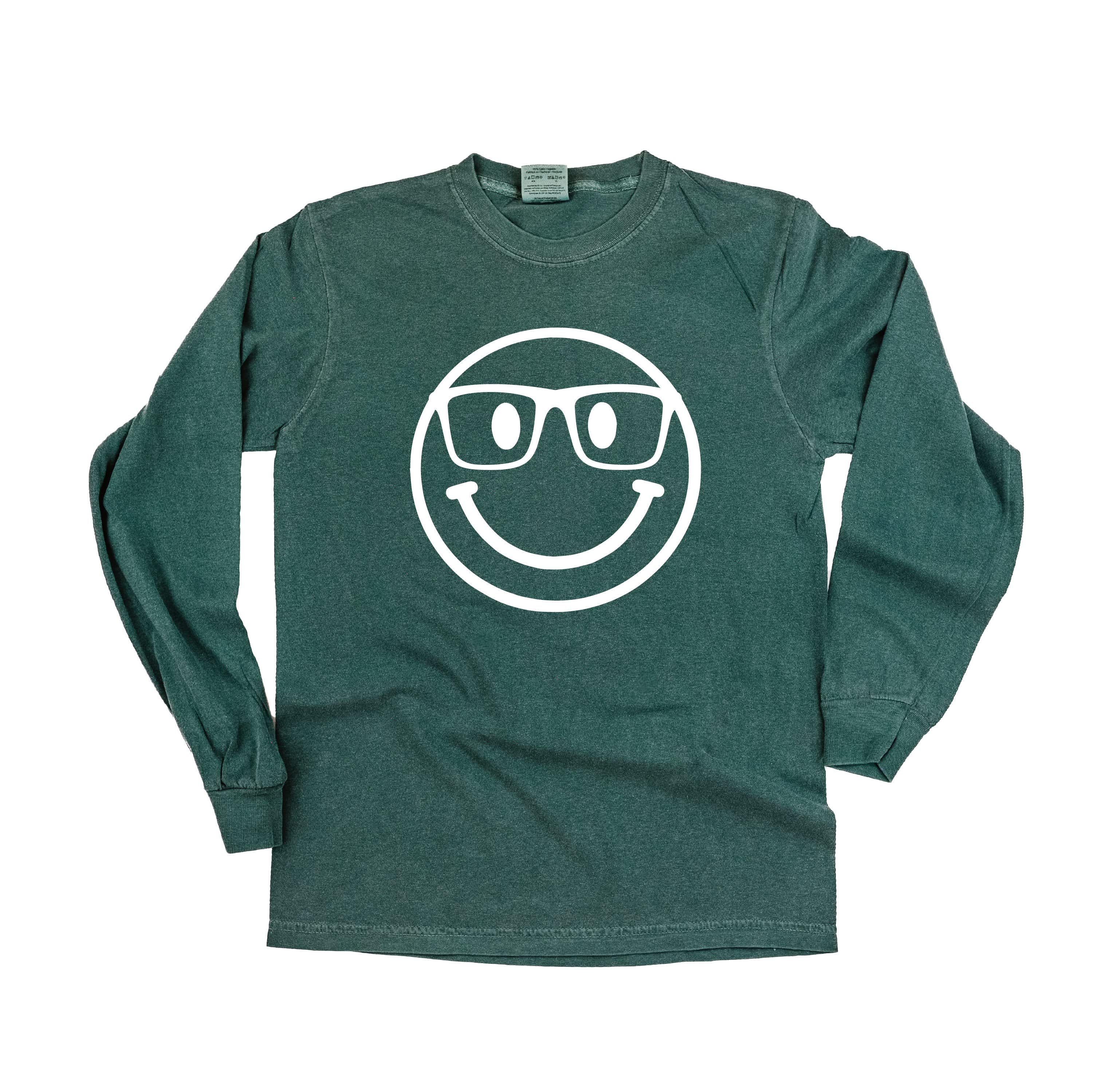Smarty Pants Smiley - LONG SLEEVE Comfort Colors Tee