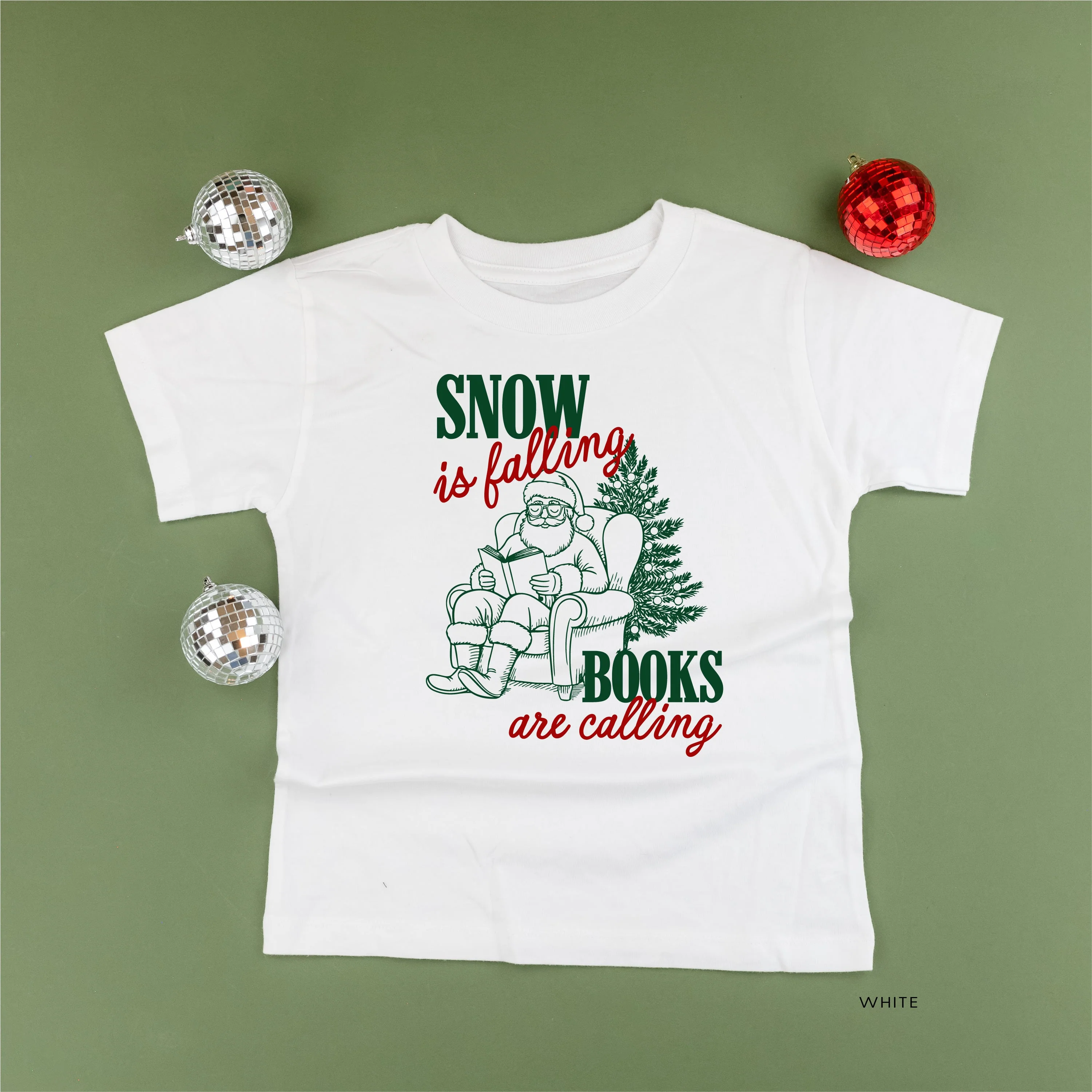 Snow Is Falling Books Are Calling - Child Tee - Image 9
