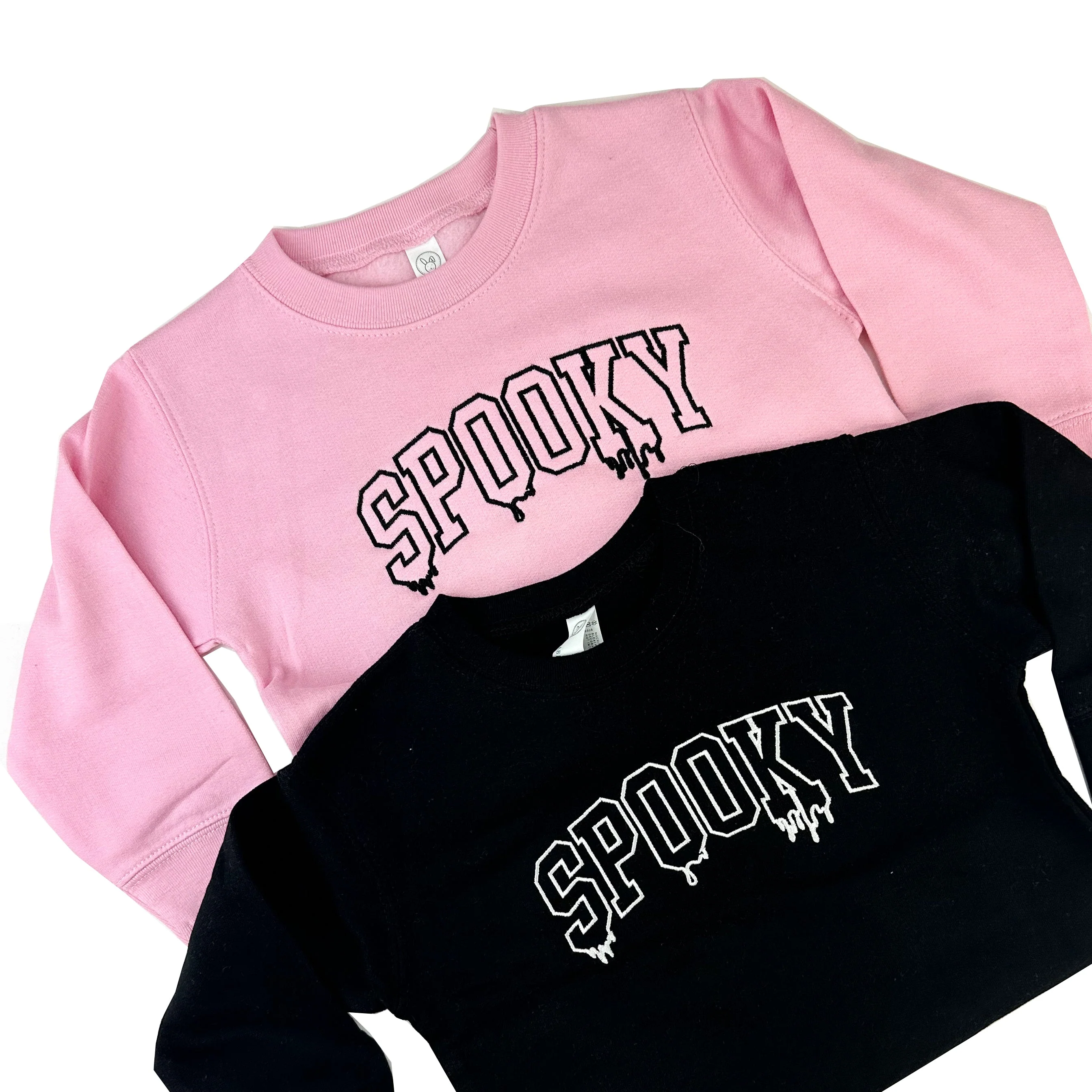 Spooky (Dripping) - Embroidered Child Sweater