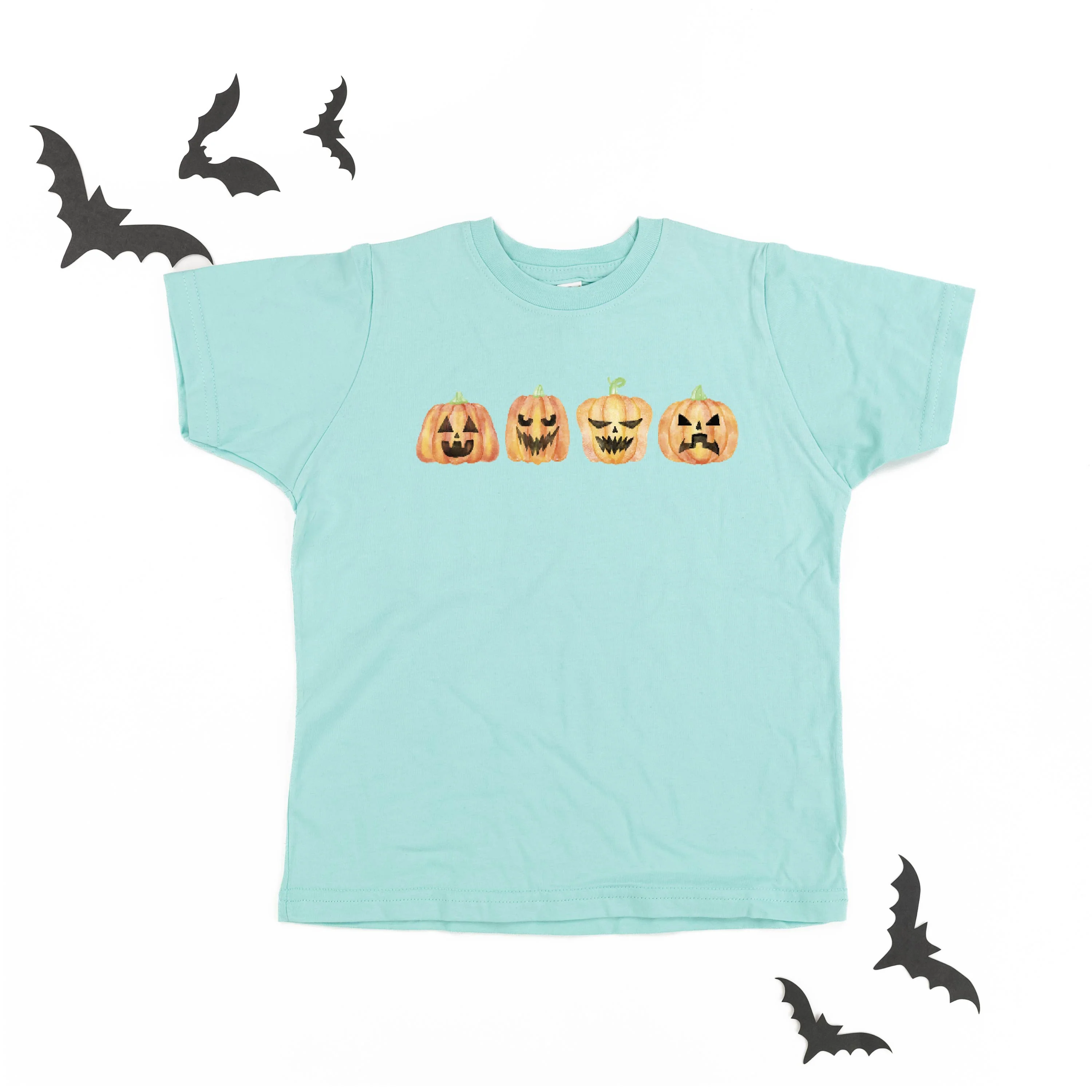 Watercolor Jack-o'-lanterns - Child Tee - Image 10