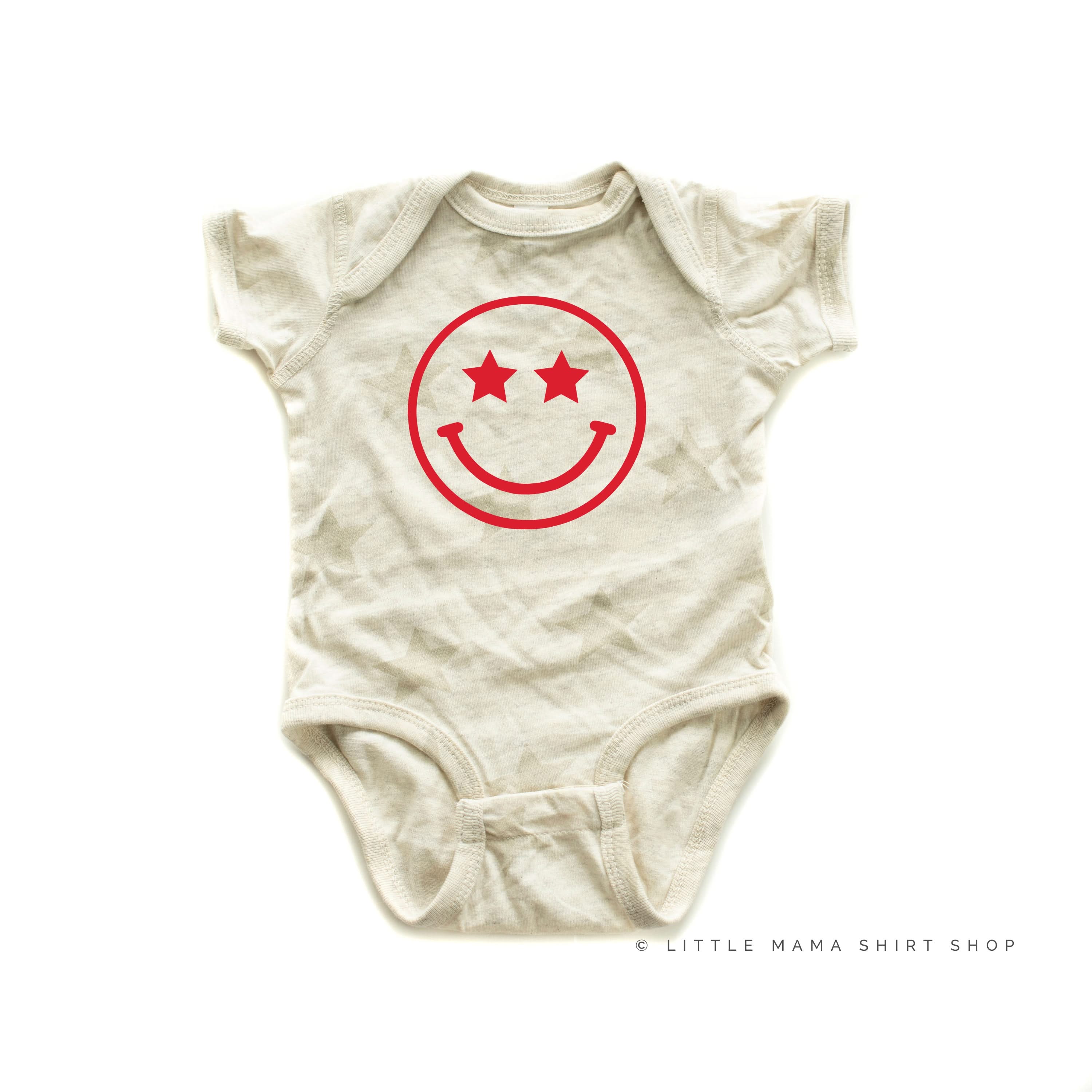 Star Eyes Smiley Face - Child STAR Tee - Image 7