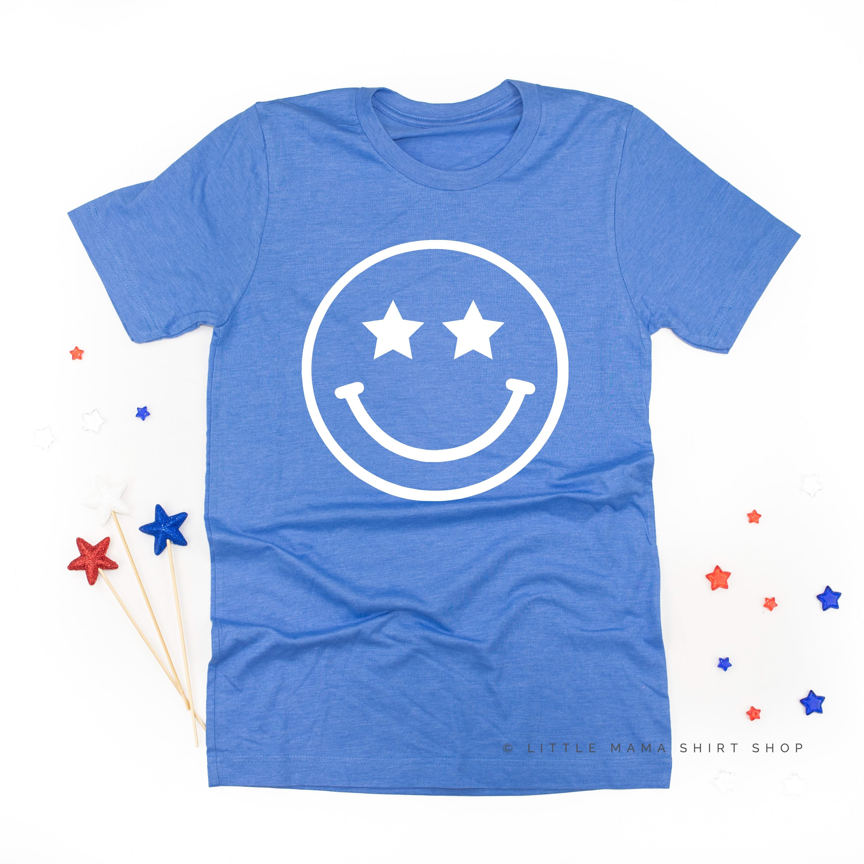 Star Eyes Smiley Face - Unisex Tee