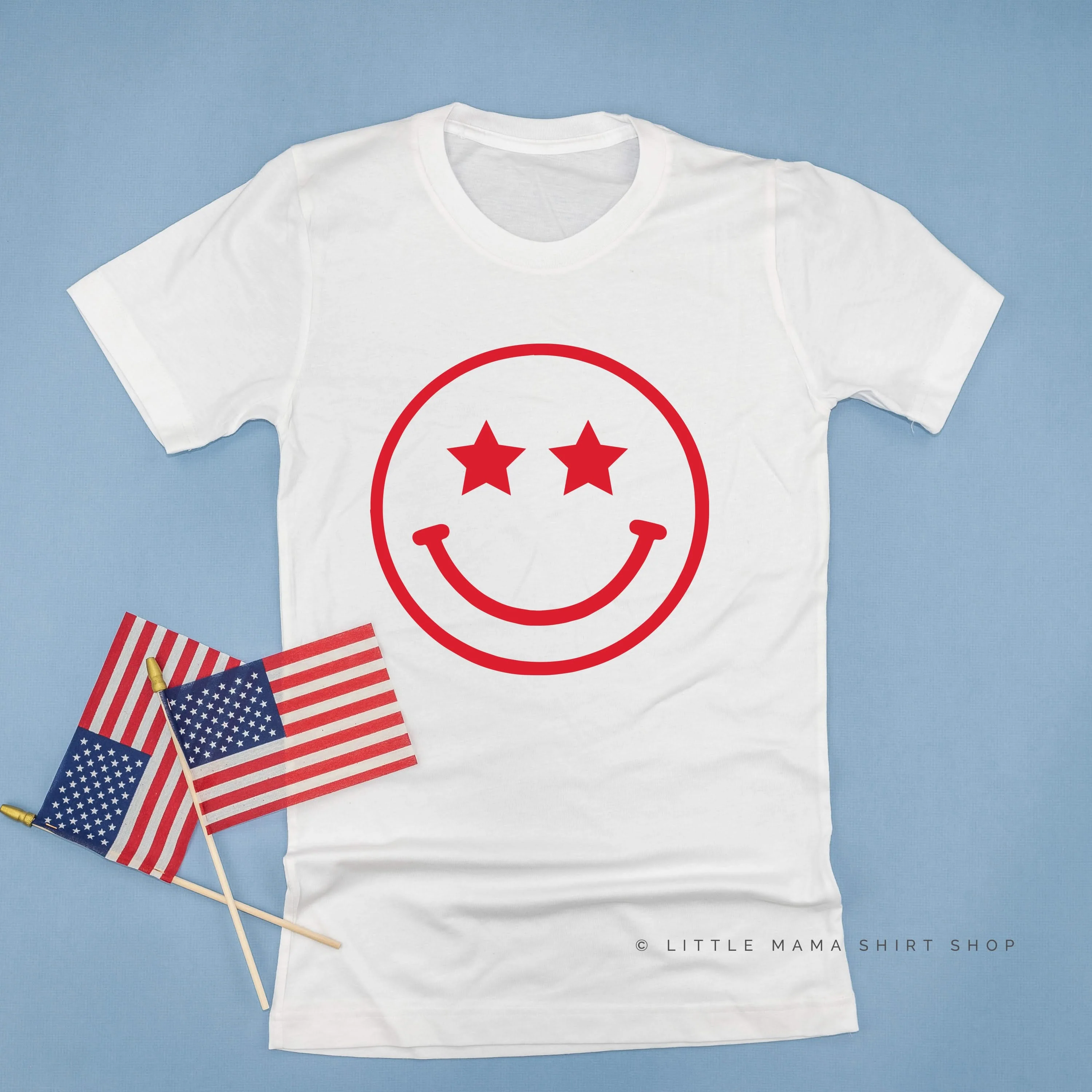 Star Eyes Smiley Face - Unisex Tee - Image 6