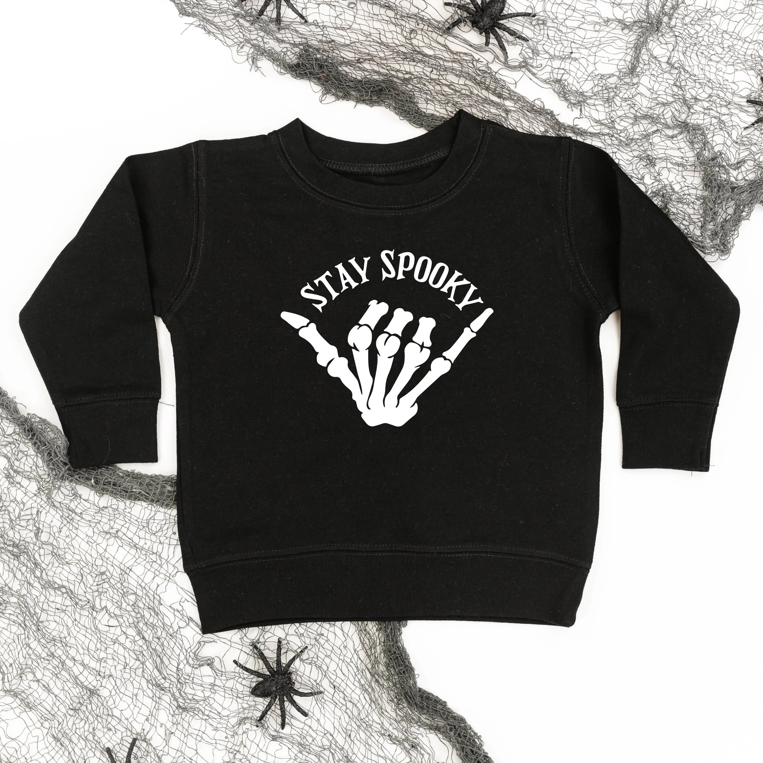 Stay Spooky Skelly Hand - Child Sweater - Image 3