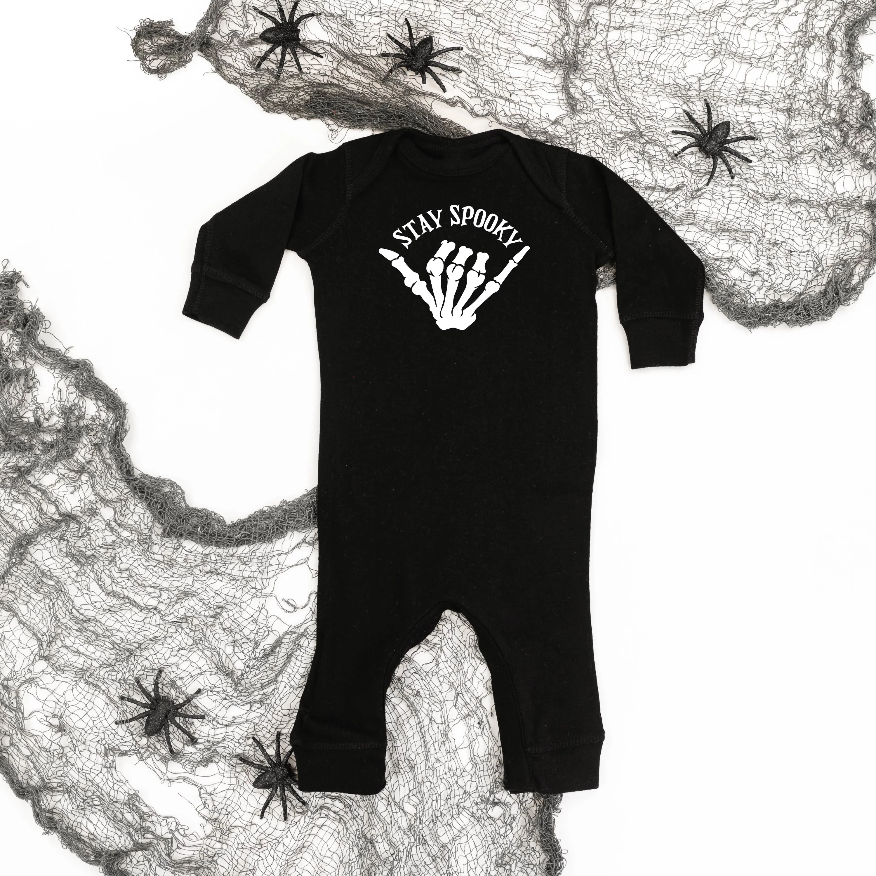 Stay Spooky Skelly Hand - Baby Sleeper - Image 5