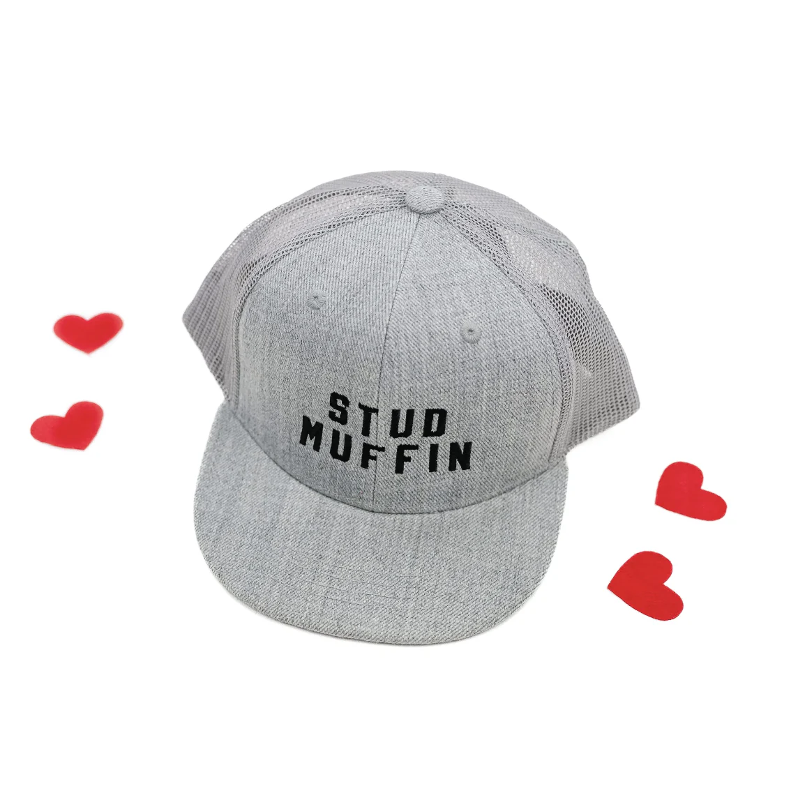 Stud Muffin - Child Flat Brim Hat w/ Mesh Back - Image 2